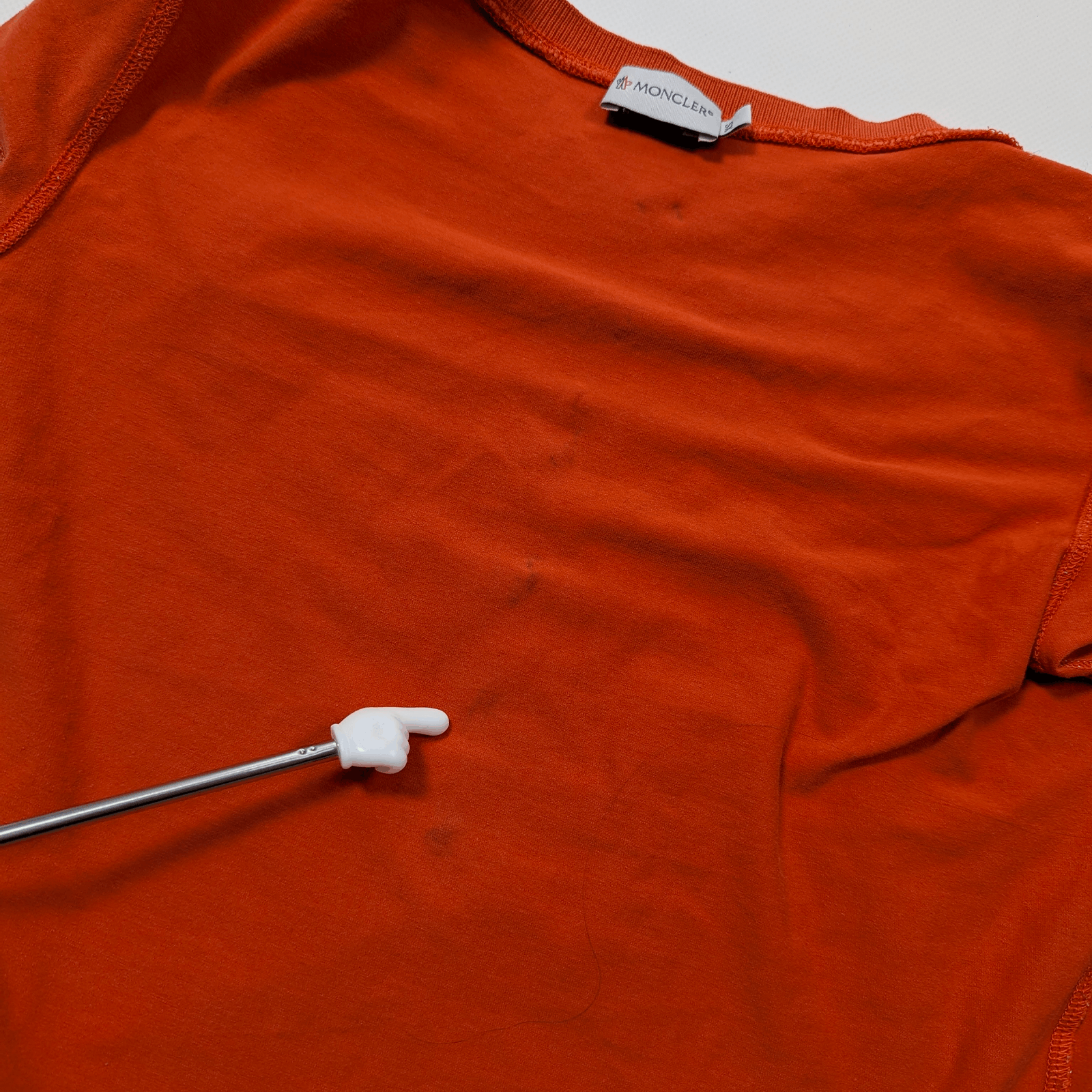 Moncler Moncler Patch Logo Orange Y2K Slim Top Blouse Shirt XS-S Size XS / US 0-2 / IT 36-38 - 14 Thumbnail