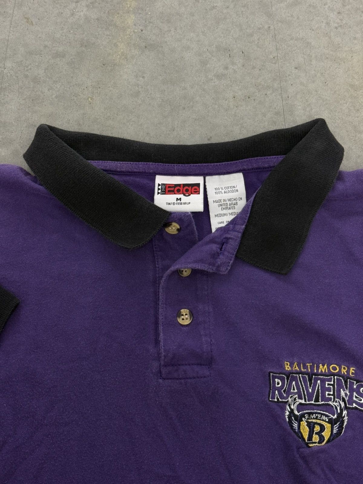 Starter Vintage Baltimore Ravens 90s Purple Polo Shirt Banned Logo Size US M / EU 48-50 / 2 - 3 Thumbnail