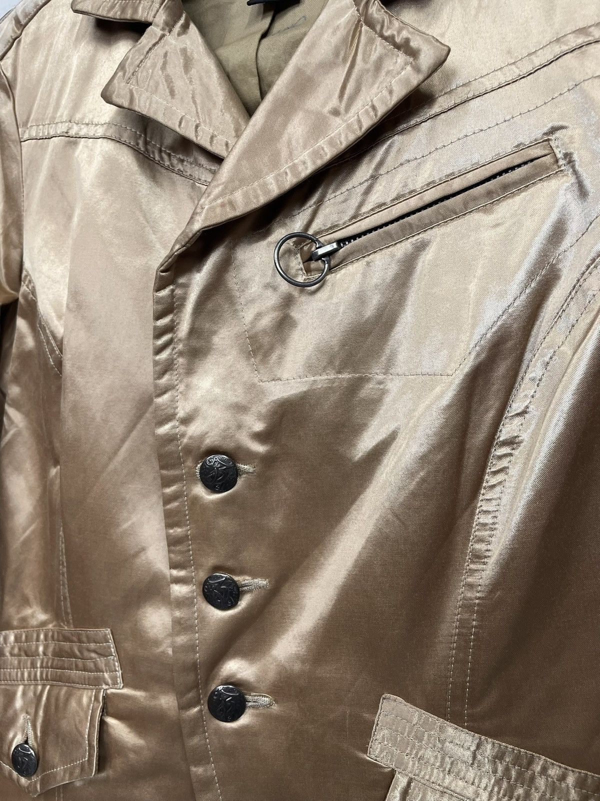 Diesel Retro Diesel front logo retro satin blazer jacket japanese Size M / US 6-8 / IT 42-44 - 5 Thumbnail