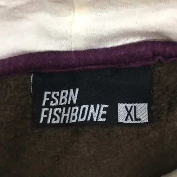 Vintage FSBN FISHBONE Hoodie Pocket Sweatshirt Jumper Pullover Size US XL / EU 56 / 4 - 7 Thumbnail