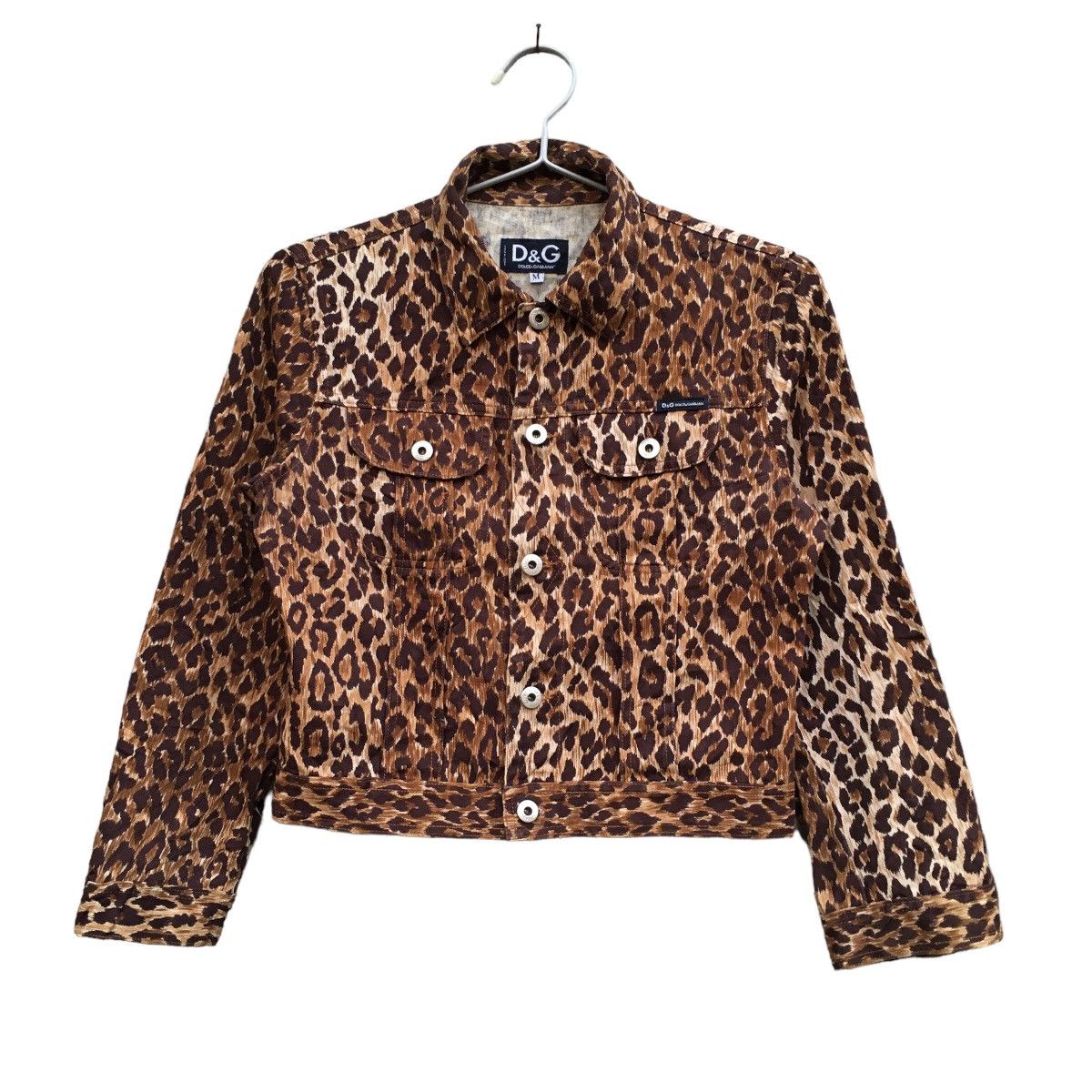 Dolce & Gabbana × Vintage Vintage Dolce And Gabbana ITTIERRE Leopard Trucker Jacket Size M / US 6-8 / IT 42-44 - 1 Thumbnail