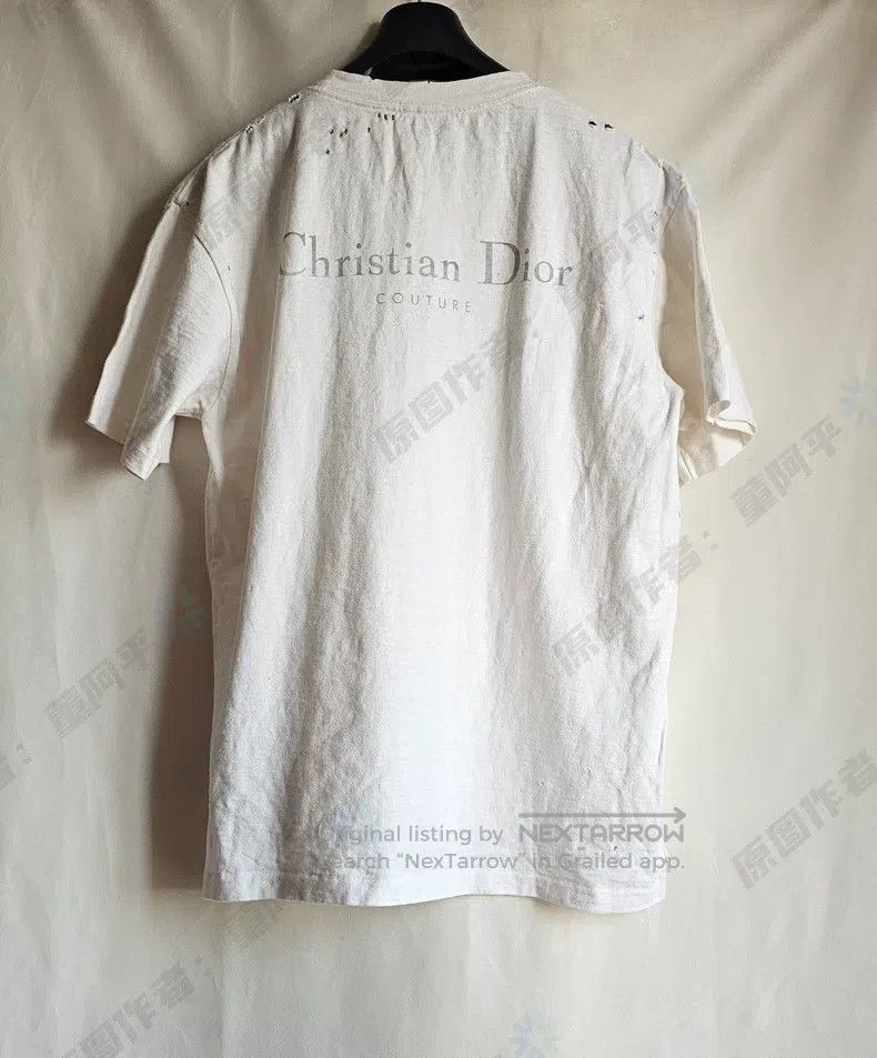 Dior Dior White hole short-sleeved T-shirt Size US L / EU 52-54 / 3 - 4 Thumbnail