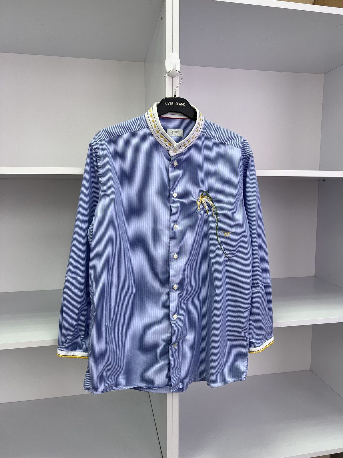 Eton × Vintage Vintage Eton Striped Designer Button Up Shirt Size US M / EU 48-50 / 2 - 4 Thumbnail