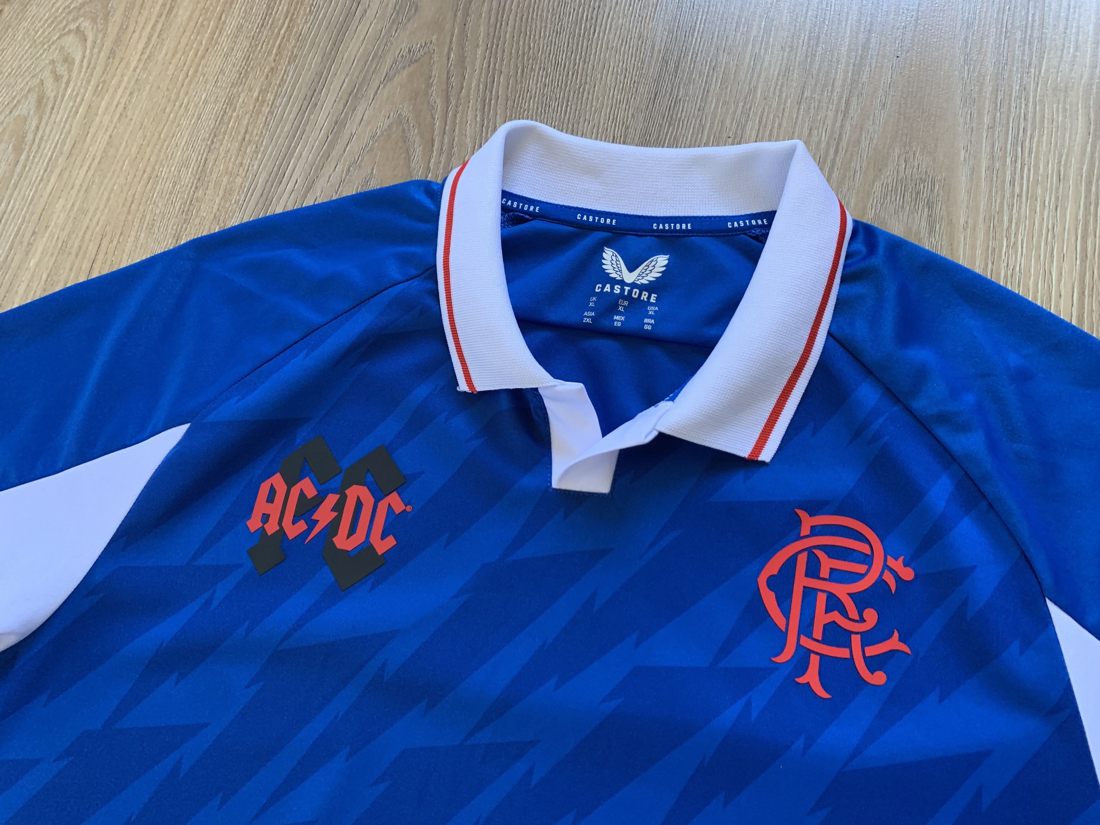 Castore Castore AC DC Rangers 2023 Training Polo Jersey Size US XL / EU 56 / 4 - 4 Thumbnail