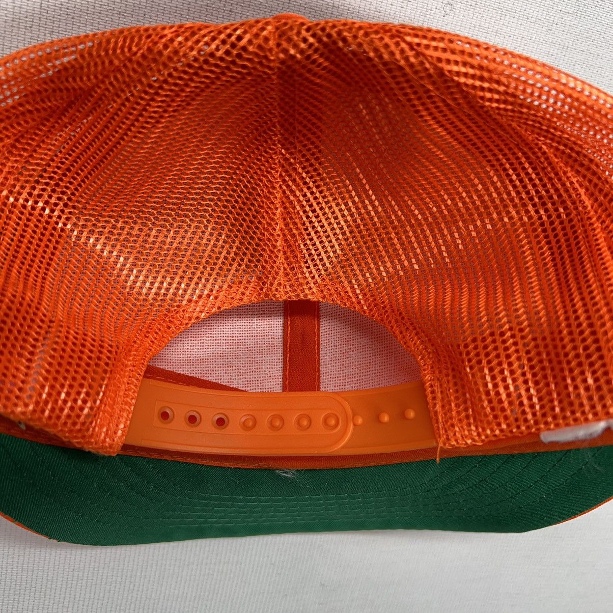Vintage VTG Duck Bay Hat Cap Orange Trucker Hunting Outdoor Blaze Size ONE SIZE - 9 Thumbnail