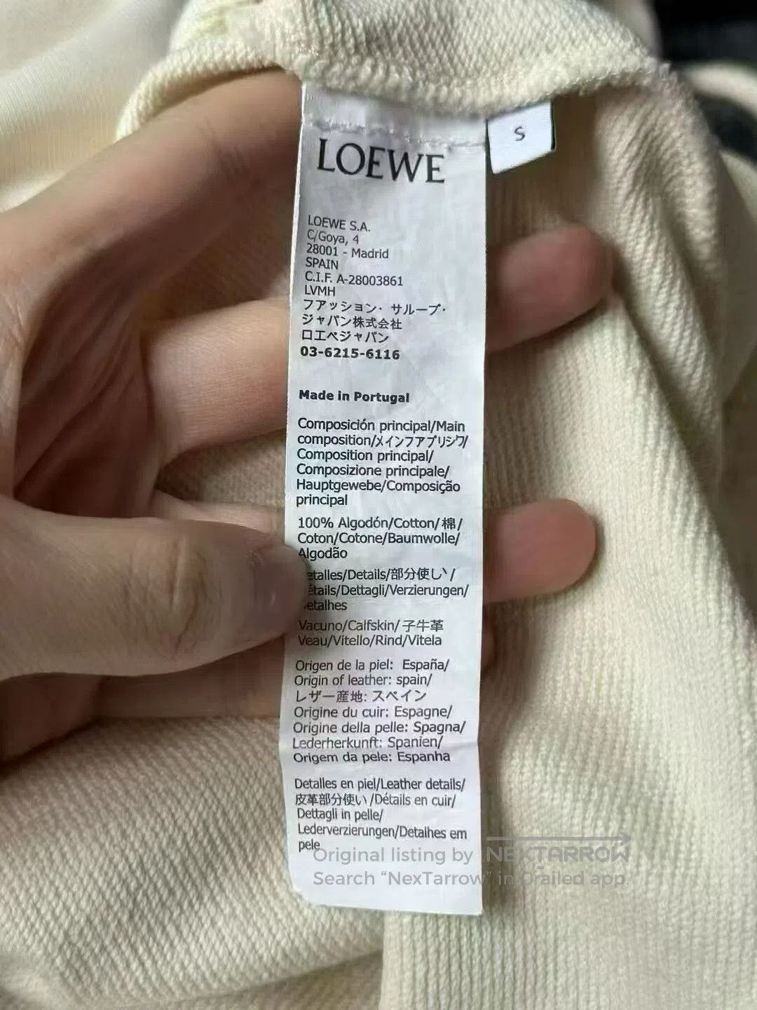 Loewe Loewe Leather Patch Hoodie. Size US S / EU 44-46 / 1 - 3 Thumbnail