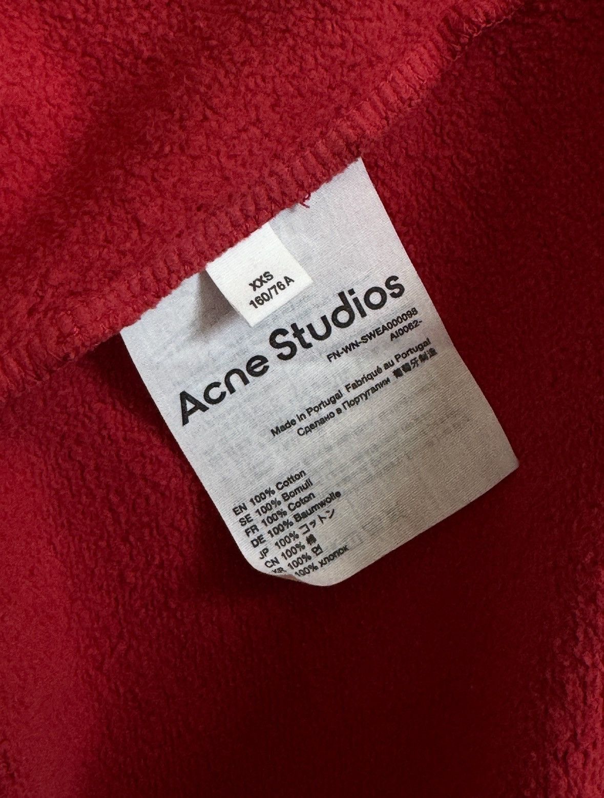 Acne Studios Acne Studios Spray - Paint Red Rubber Hoodie AW20 Size US L / EU 52-54 / 3 - 8 Thumbnail