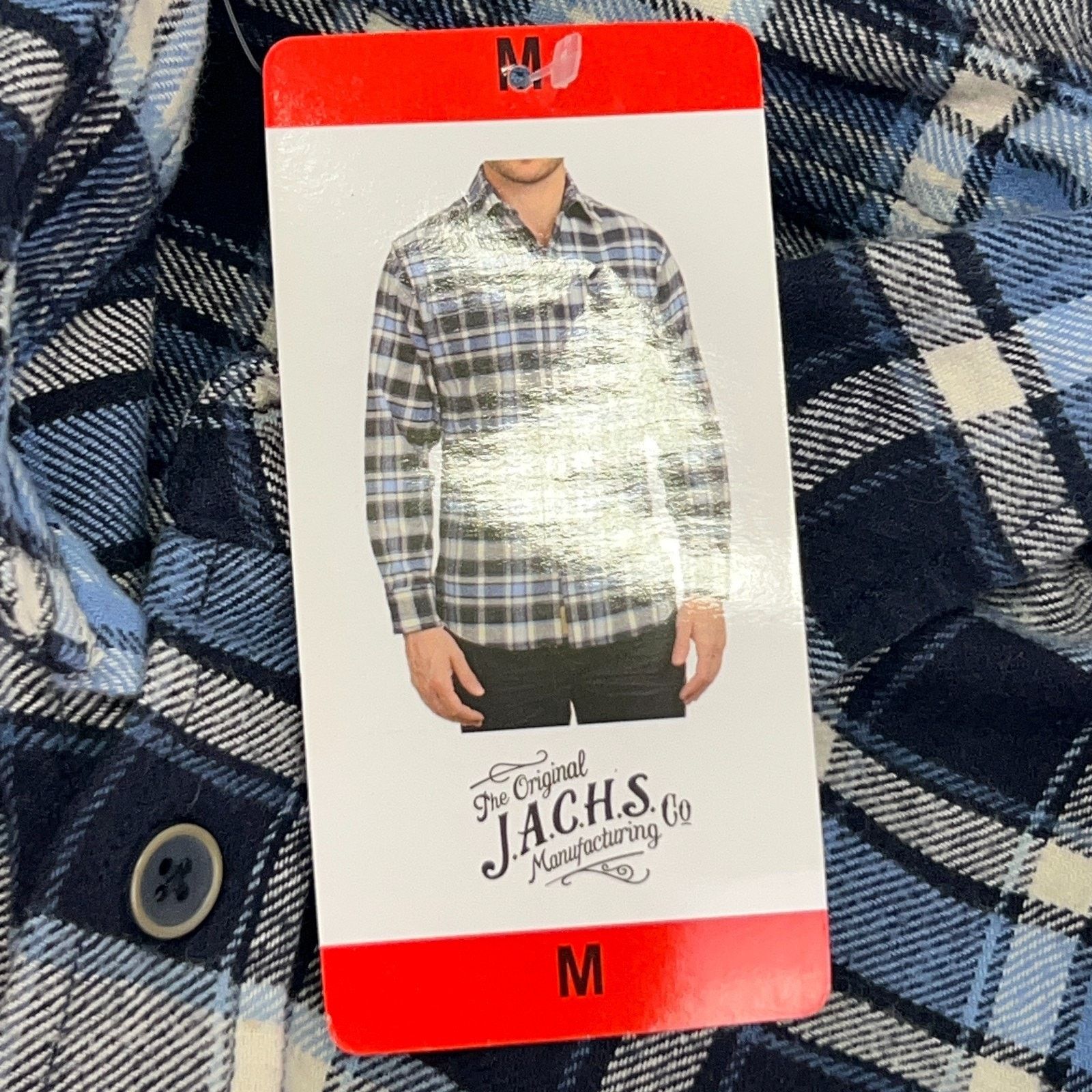 JACHS NY JACHS Brawny Flannel Button Front Shirt Western Blue M Size US M / EU 48-50 / 2 - 6 Thumbnail