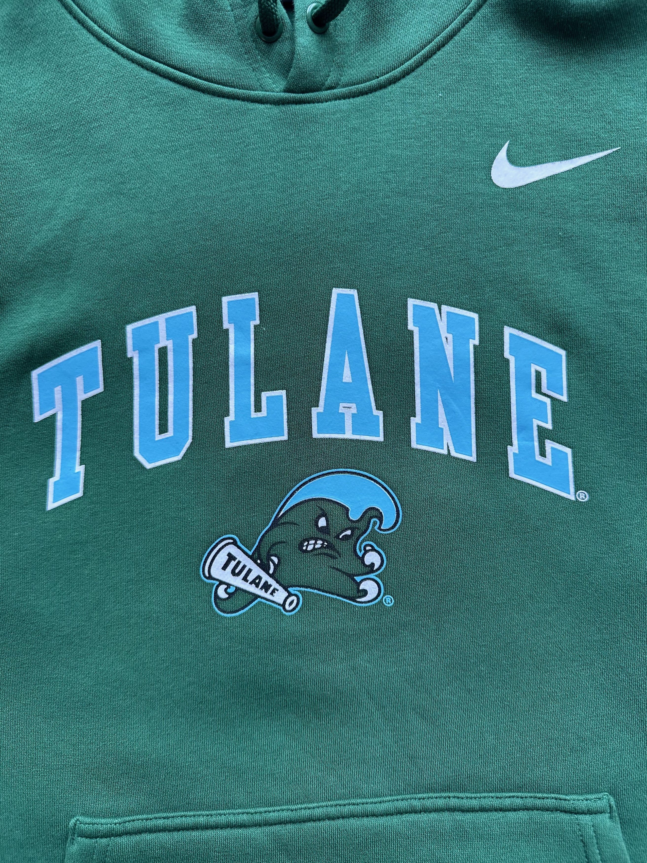 Nike Nike Tulane Green Wave Club Fleece Baseball Pullover Hoodie Size US S / EU 44-46 / 1 - 9 Thumbnail
