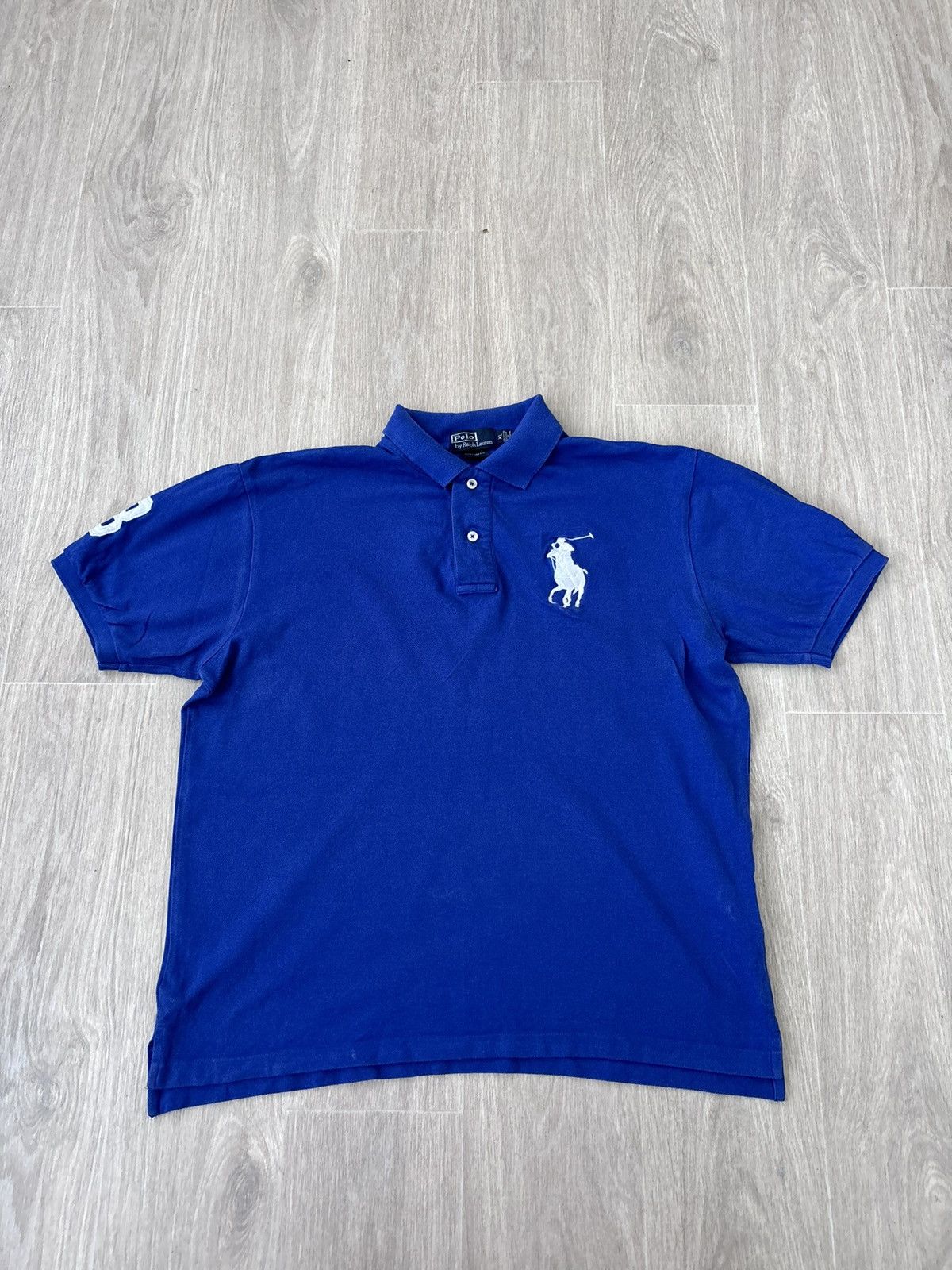 Pre-owned Polo Ralph Lauren X Vintage Polo Ralph Laurent Polo Shirt 90's In Blue