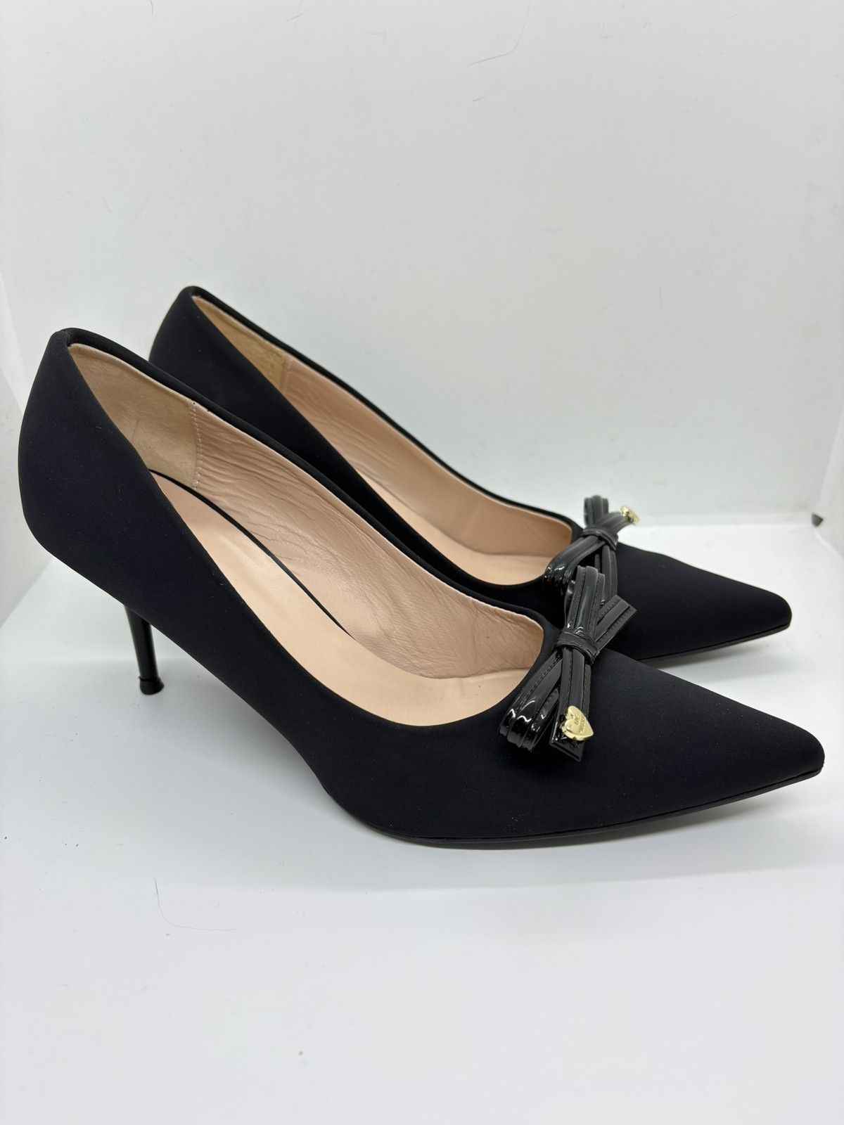 Love Moschino Love Moschino stilettos black bow elegant leather size 40 Size US 10 / IT 40 - 3 Thumbnail