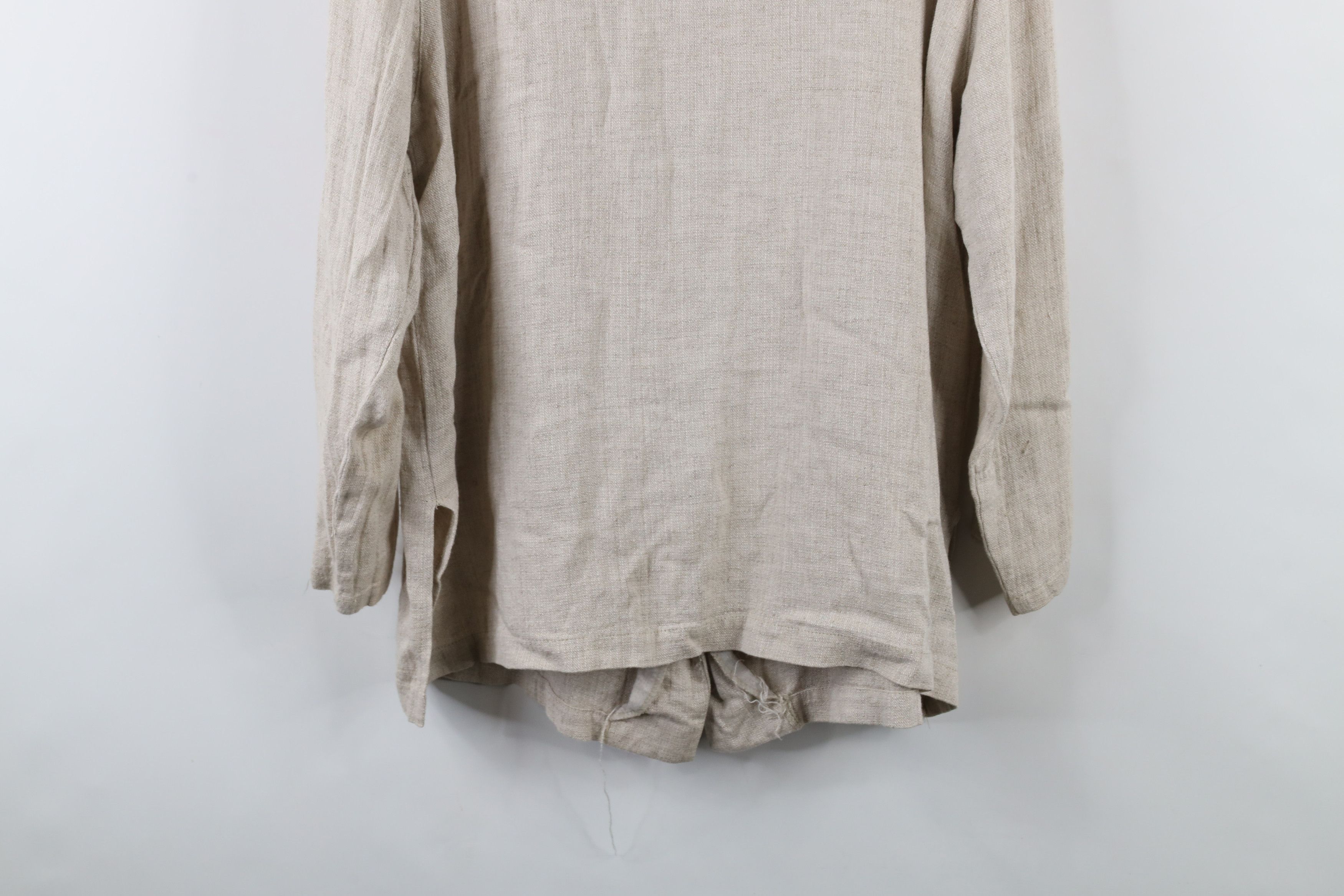 Vintage Vintage 90s Lagenlook Linen Blend Button Jacket Tunic USA Size XL / US 12-14 / IT 48-50 - 13 Thumbnail