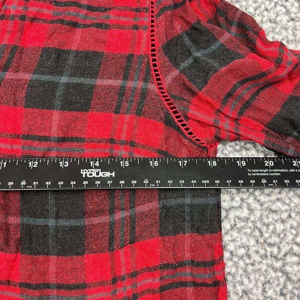 Other Soft Surroundings Shirt Women S Plaid Flannel Button Down Size S / US 4 / IT 40 - 6 Thumbnail