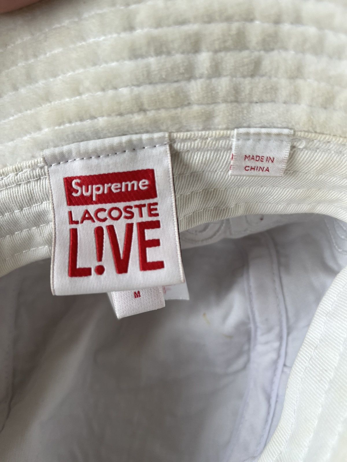 Lacoste × Supreme Supreme x Lacoste Bucket Hat Size ONE SIZE - 4 Thumbnail