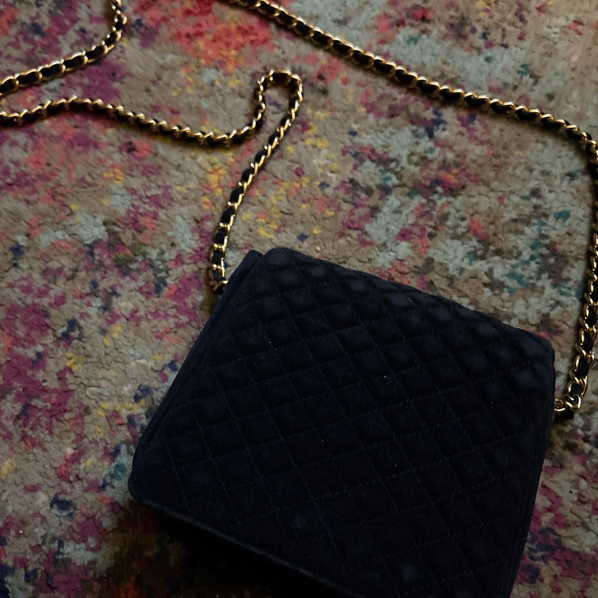 Other Suade Navy Blue Shoulder Bag Size ONE SIZE - 1 Thumbnail