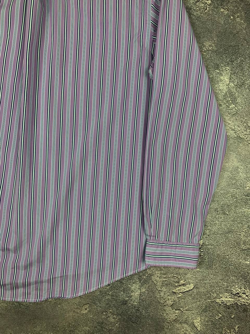 Polo Ralph Lauren Polo Ralph Lauren Men's Shirt Purple Striped Size US XL / EU 56 / 4 - 18 Thumbnail