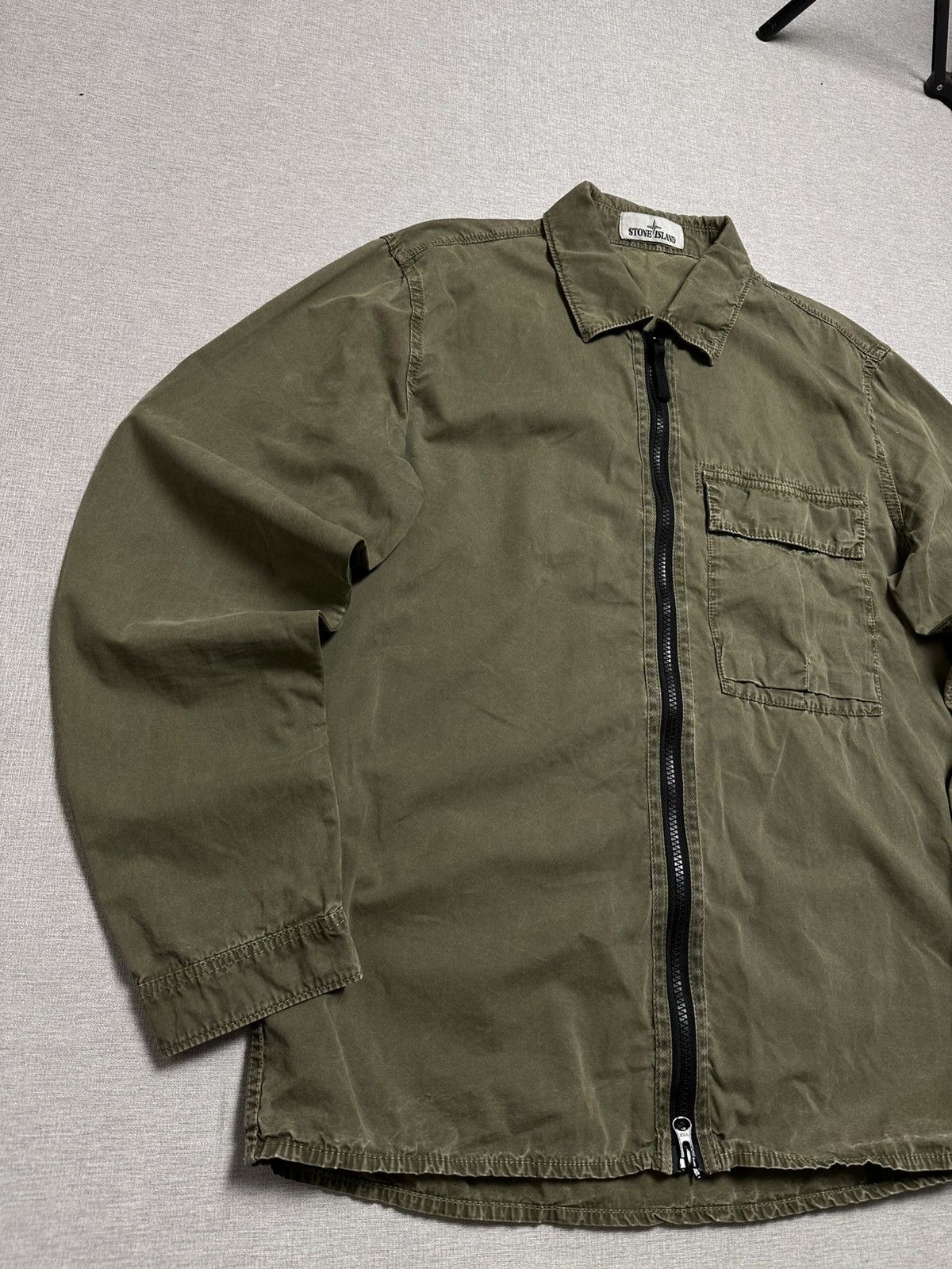Massimo Osti Stone Island Garment Dyed Zip Overshirt Size US M / EU 48-50 / 2 - 3 Thumbnail