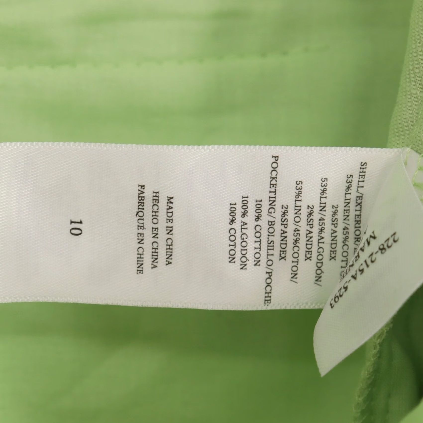 Rails Rails Marnie Pants Womens Size 10 Pleated Wide-Leg Linen Blend Green 30 Inseam Dress Pants Casual Workwear Mens Womens Girls Teens Size 32" / US 10 / IT 46 - 7 Thumbnail