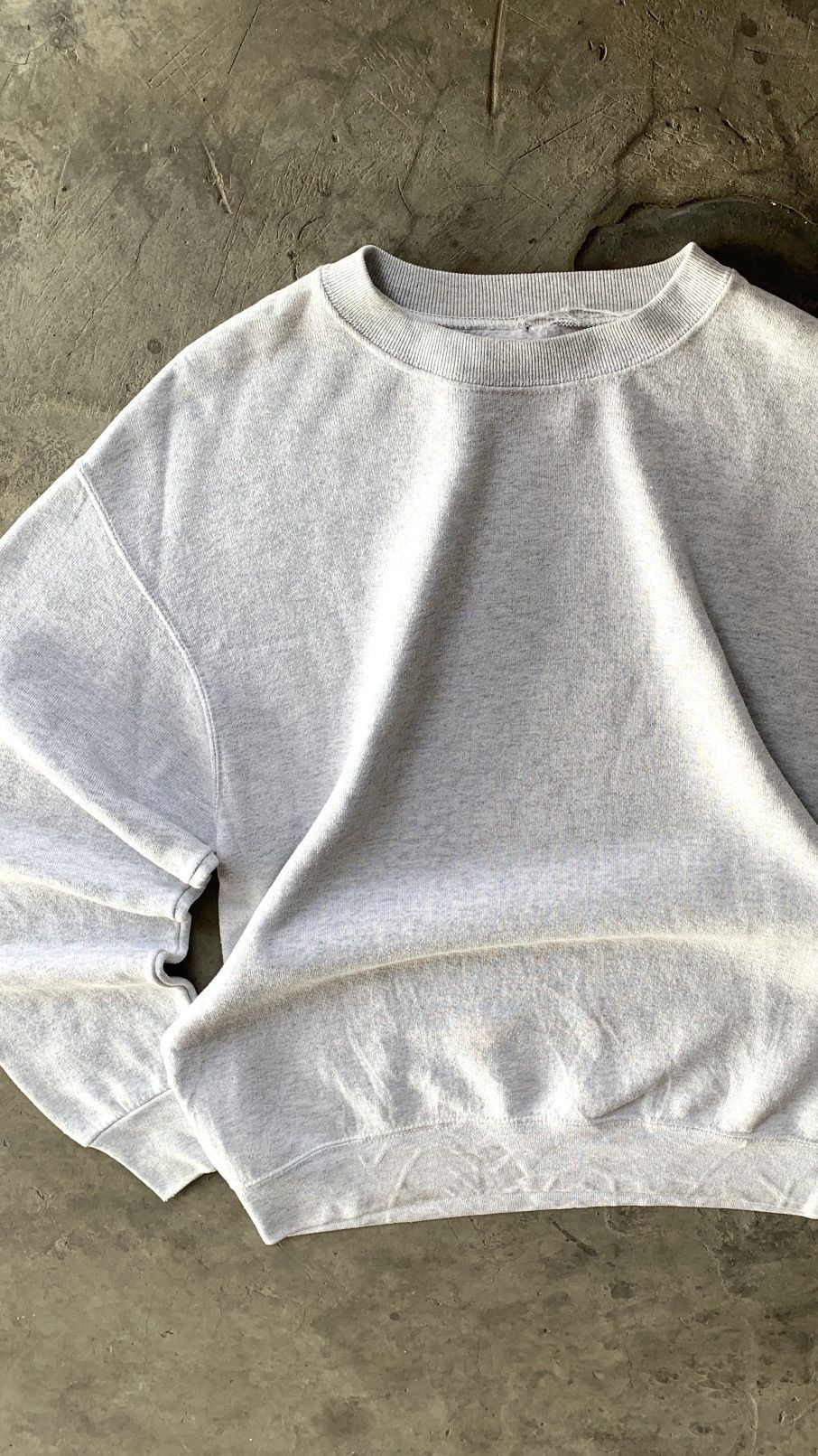 Vintage 1980s Heather Grey Blank Sweatshirt Size US M / EU 48-50 / 2 - 1 Thumbnail