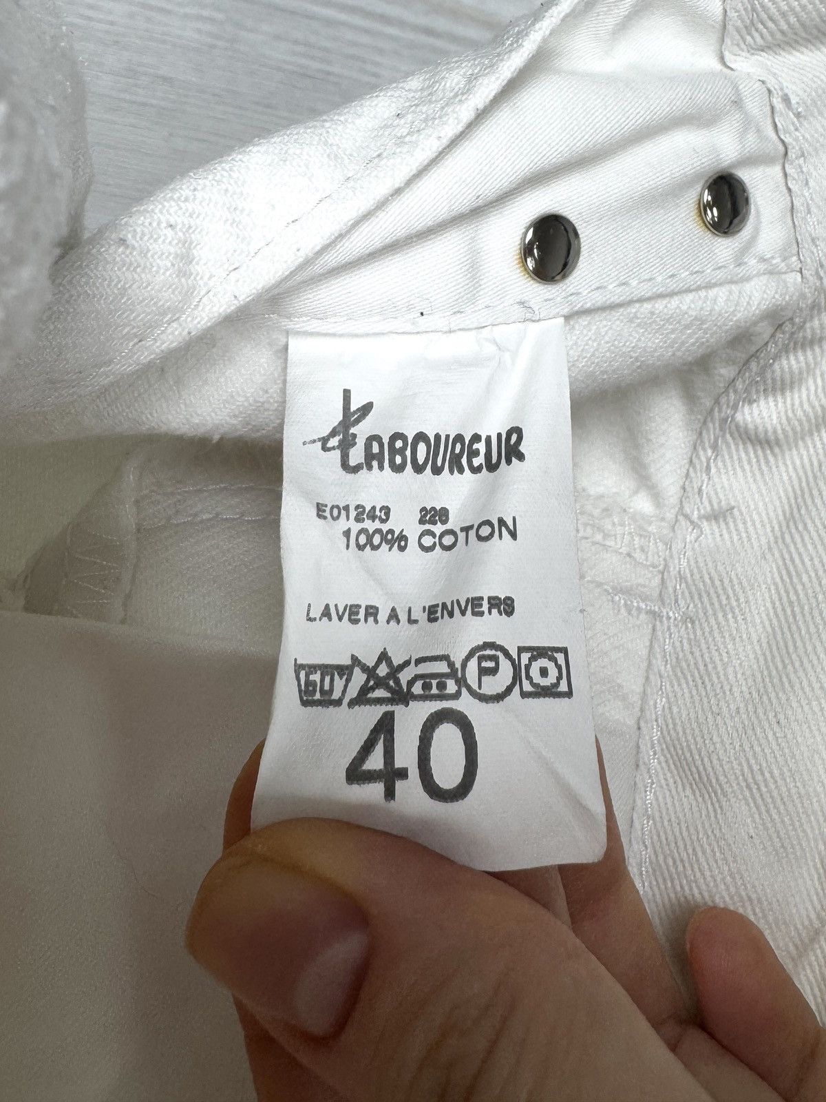 Le Laboureur Le Laboureur Vintage White French Work cotton pants size 40 Size US 30 / EU 46 - 10 Thumbnail