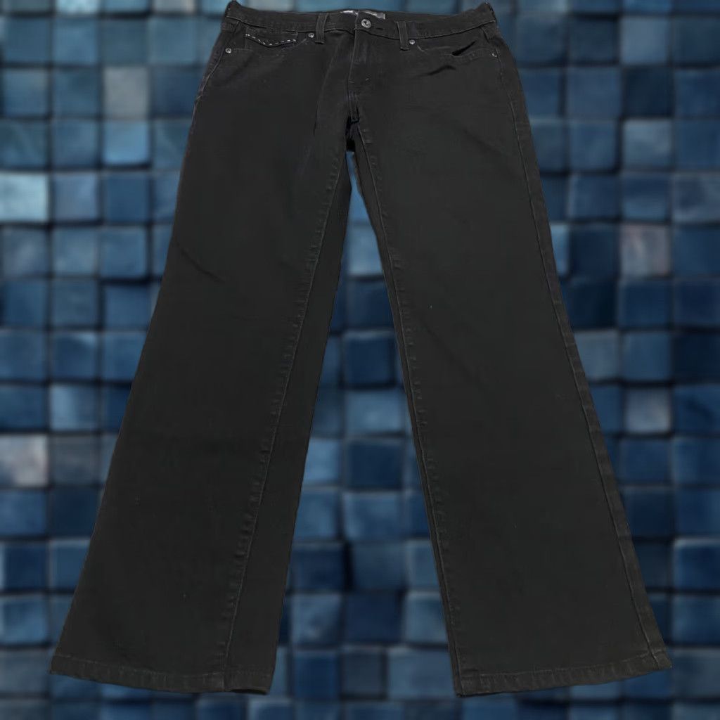 Levi's Levi's 505 Jeans Black Denim Dark Wash Mid Rise Womens 10 Regular Straight Pocket 5-Pocket Design Size 32" / US 10 / IT 46 - 1 Thumbnail