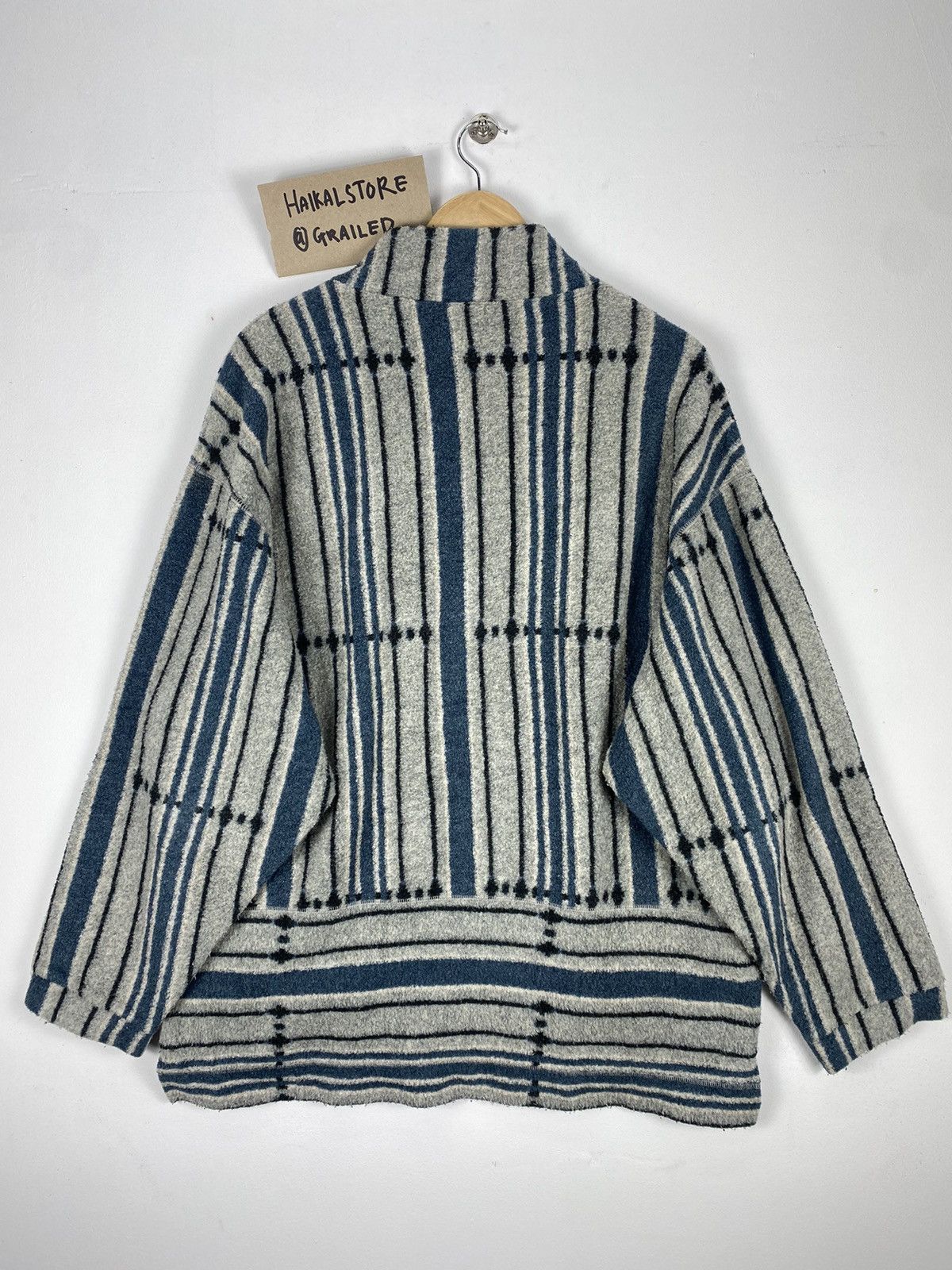 Ellesse Vintage 90’s Ellesse Striped Fleece Sweater Pullover Size US L / EU 52-54 / 3 - 4 Thumbnail
