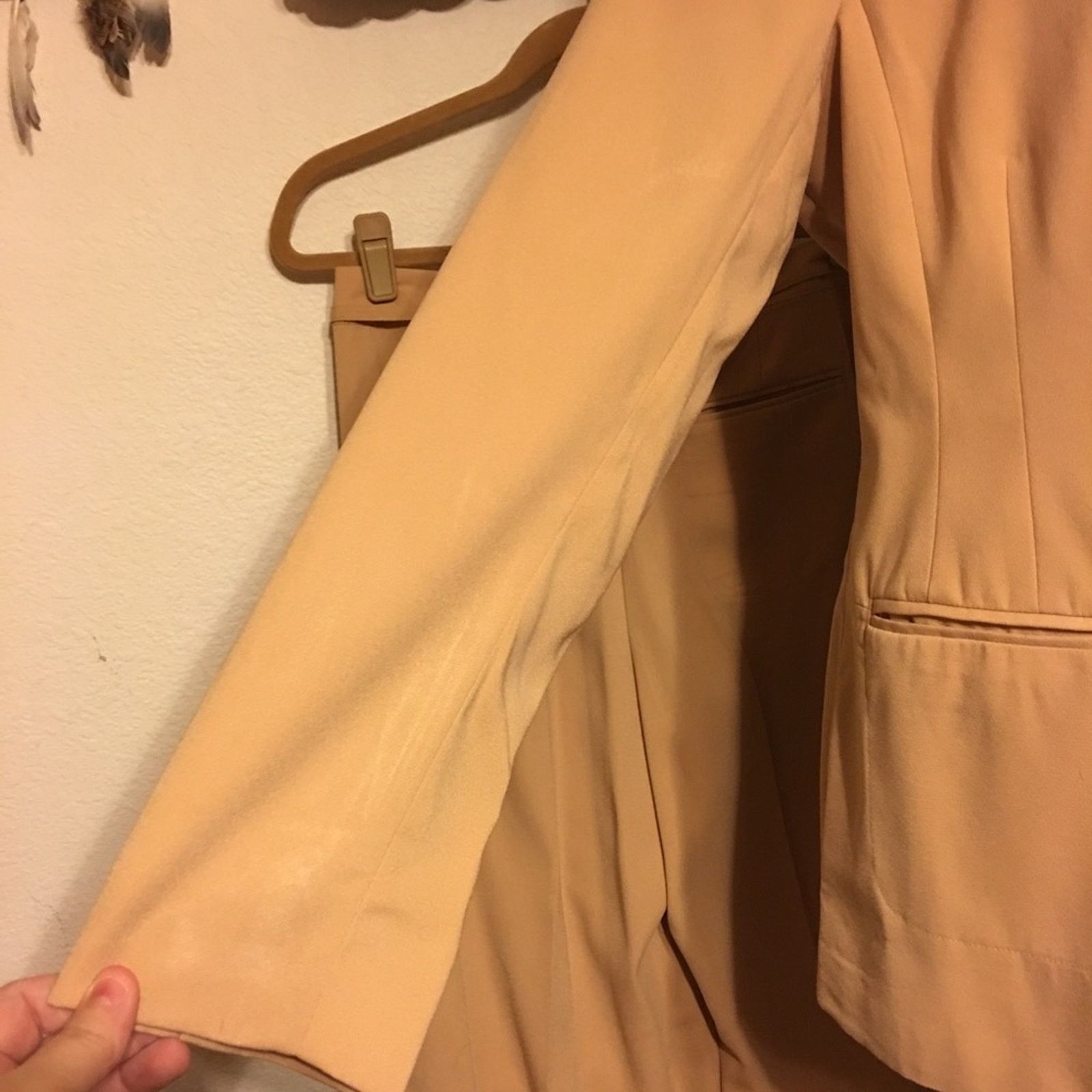 Other Metro Style golden tan jacket and pant set suit Size L / US 10 / IT 46 - 6 Thumbnail
