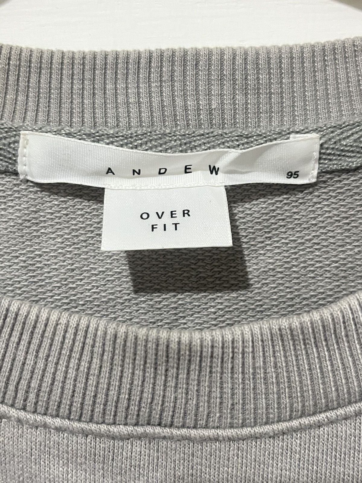 20471120 ANDEW Overfit Double Layer Sweatshirt Grey Size US L / EU 52-54 / 3 - 4 Thumbnail
