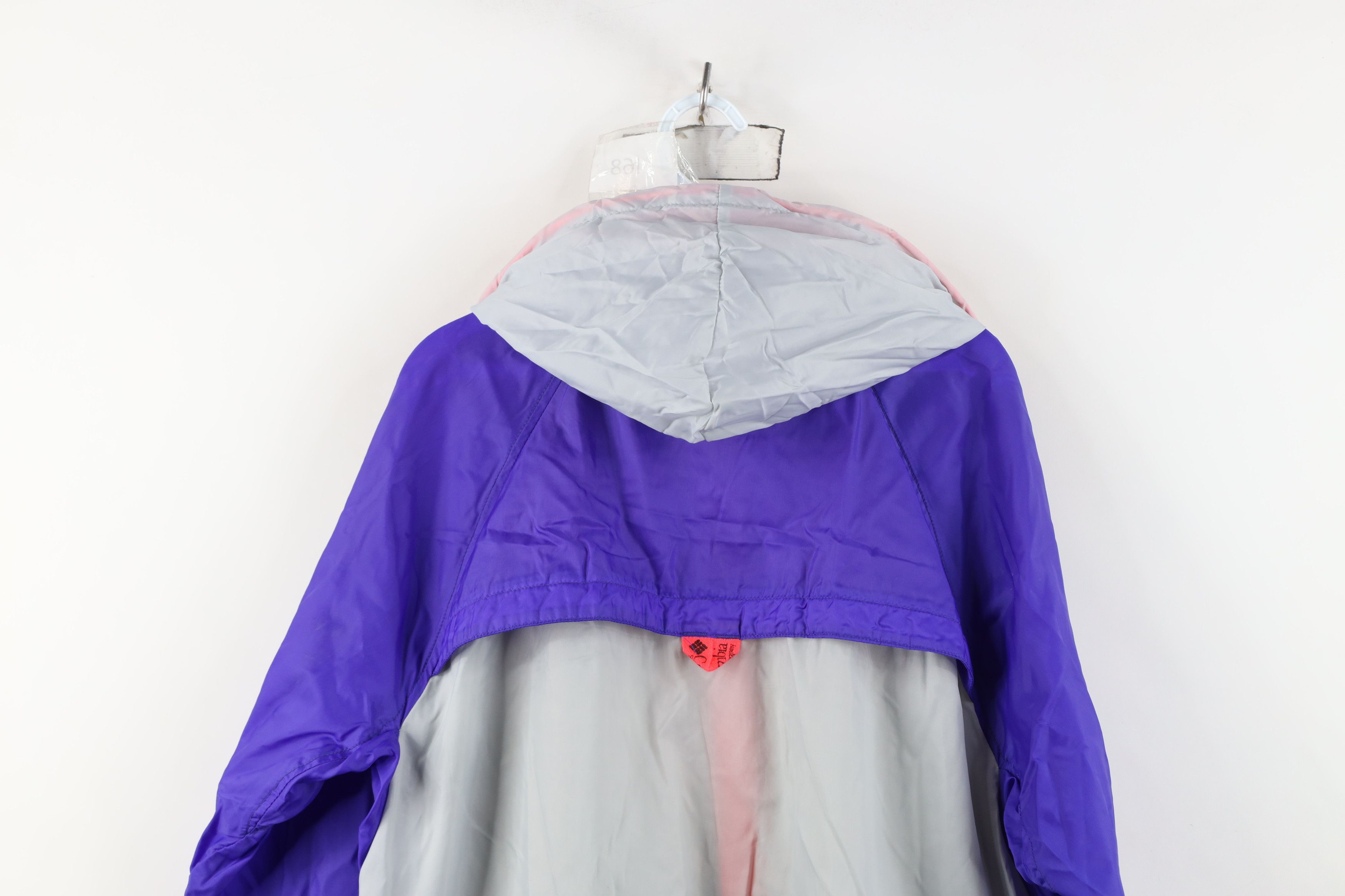 Columbia Vintage 80s 90s Columbia Block Hooded Windbreaker Jacket Size US M / EU 48-50 / 2 - 16 Thumbnail