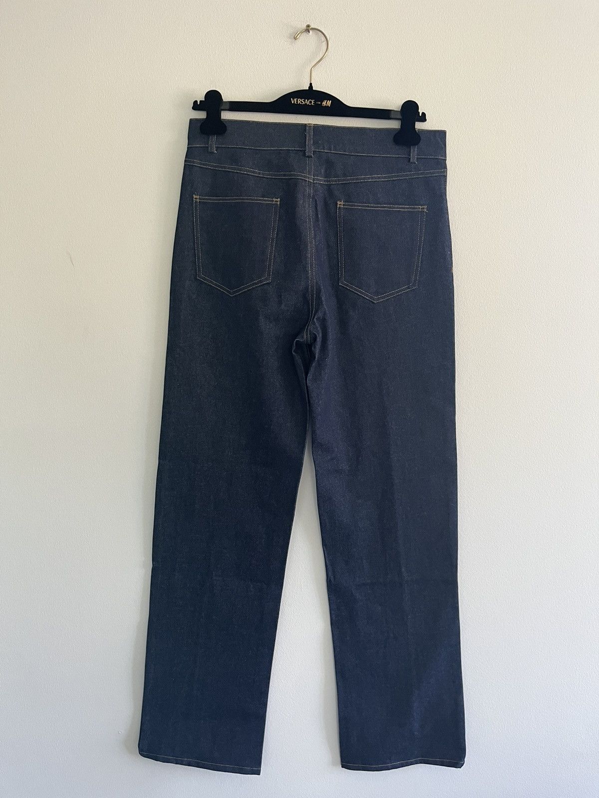 Lac Demure Ruben kone - Raw pleated denim jeans Size US 32 / EU 48 - 2 Thumbnail