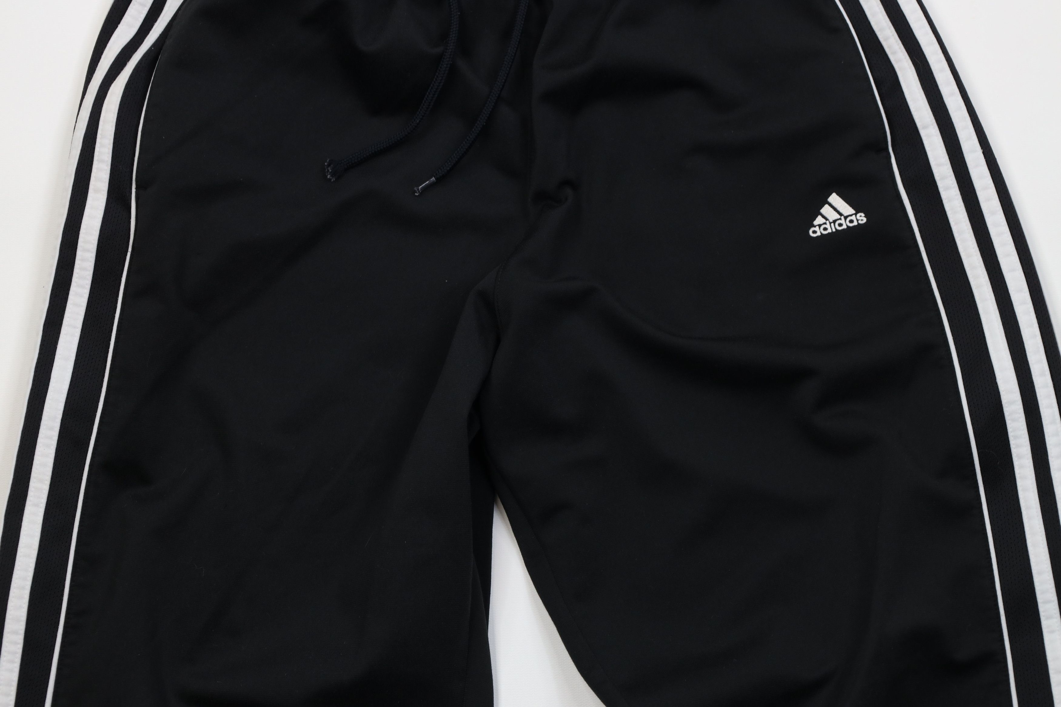 Adidas Vintage Y2K Adidas Striped Wide Leg Sweatpants Pants Black Size US 34 / EU 50 - 3 Thumbnail
