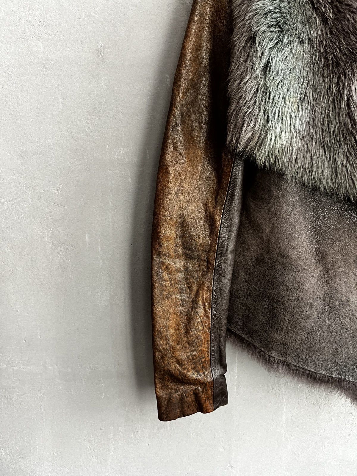 Allsaints × Hysteric Glamour AllSaints MURES Sheepskin Shearling Leather Jacket Size M / US 6-8 / IT 42-44 - 7 Thumbnail