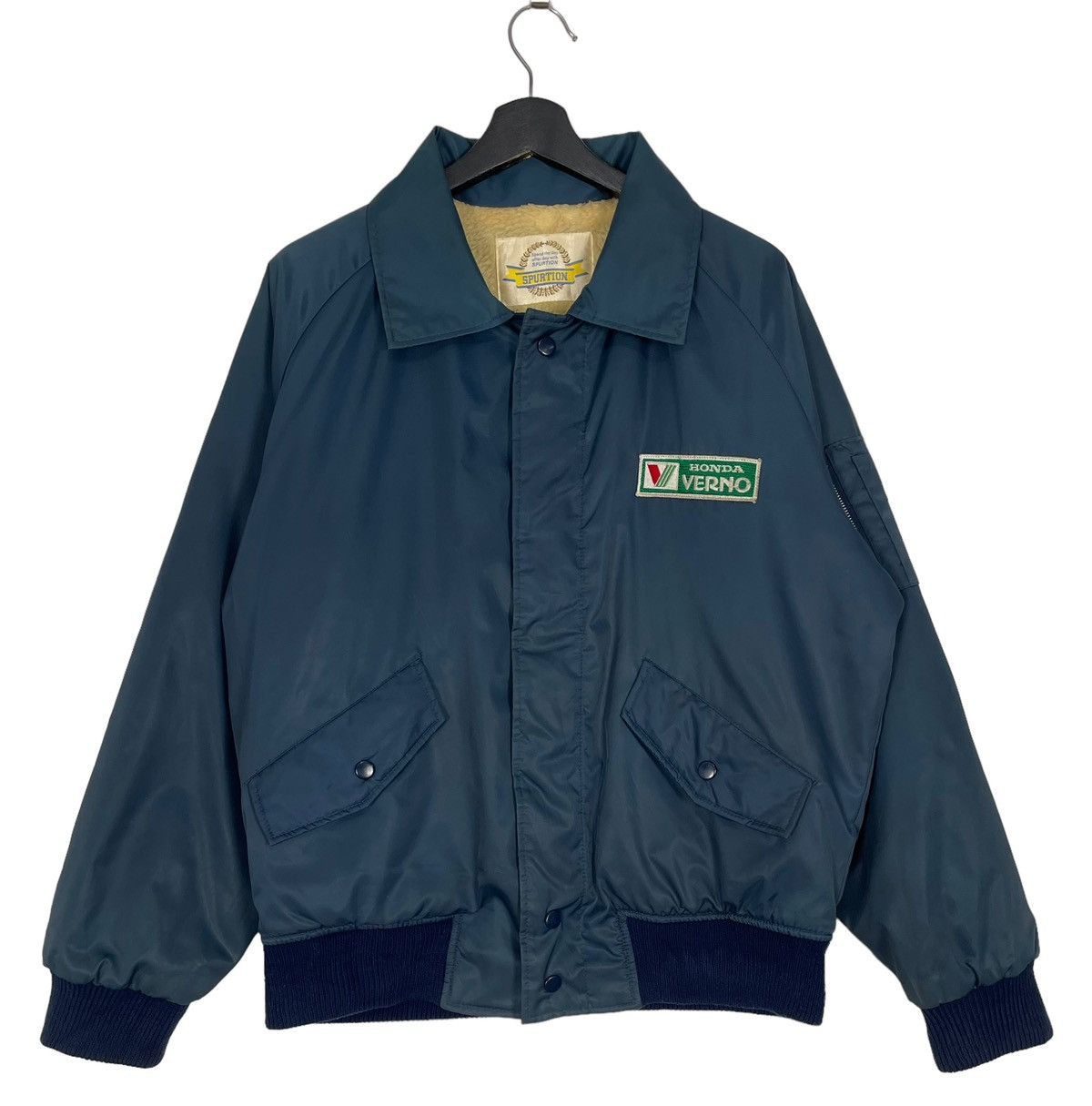 Honda 90s Vintage Honda Verno Bomber Jacket Size US L / EU 52-54 / 3 - 1 Thumbnail
