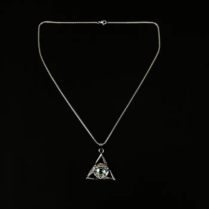 Jewelry Eye Hands Punk Chain Necklace Size ONE SIZE - 4 Thumbnail