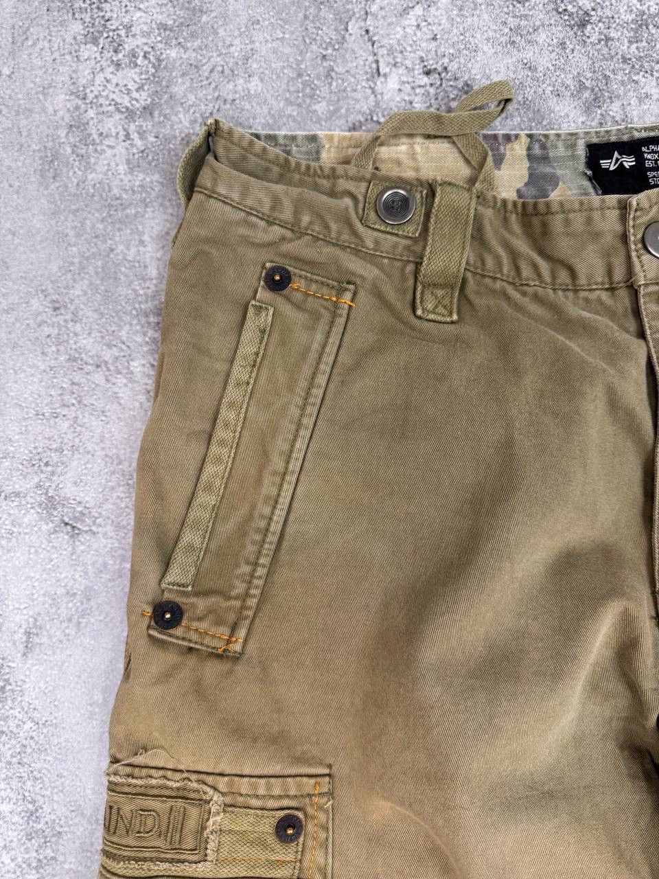 Alpha Industries Alpha Industries Men Cargo Pants Beige Military StyleVintage Size US 36 / EU 52 - 4 Thumbnail