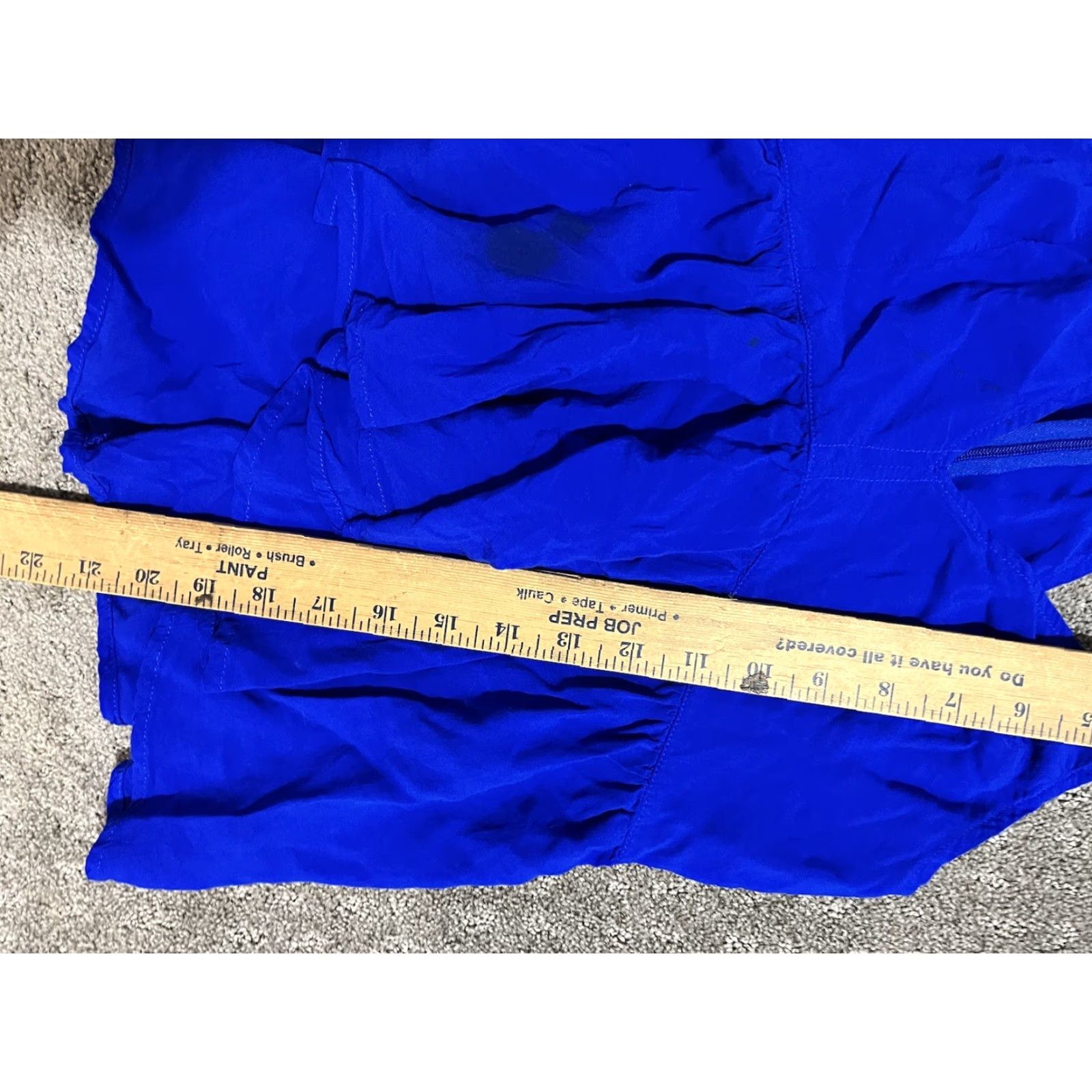 Express VINTAGE Express Camisole Blouse Sleeveless Spaghetti Strap V-Neck Size Small Women’s Blue Magenta Accents Strap 90s Concert Workwear Womens Size S / US 4 / IT 40 - 5 Thumbnail