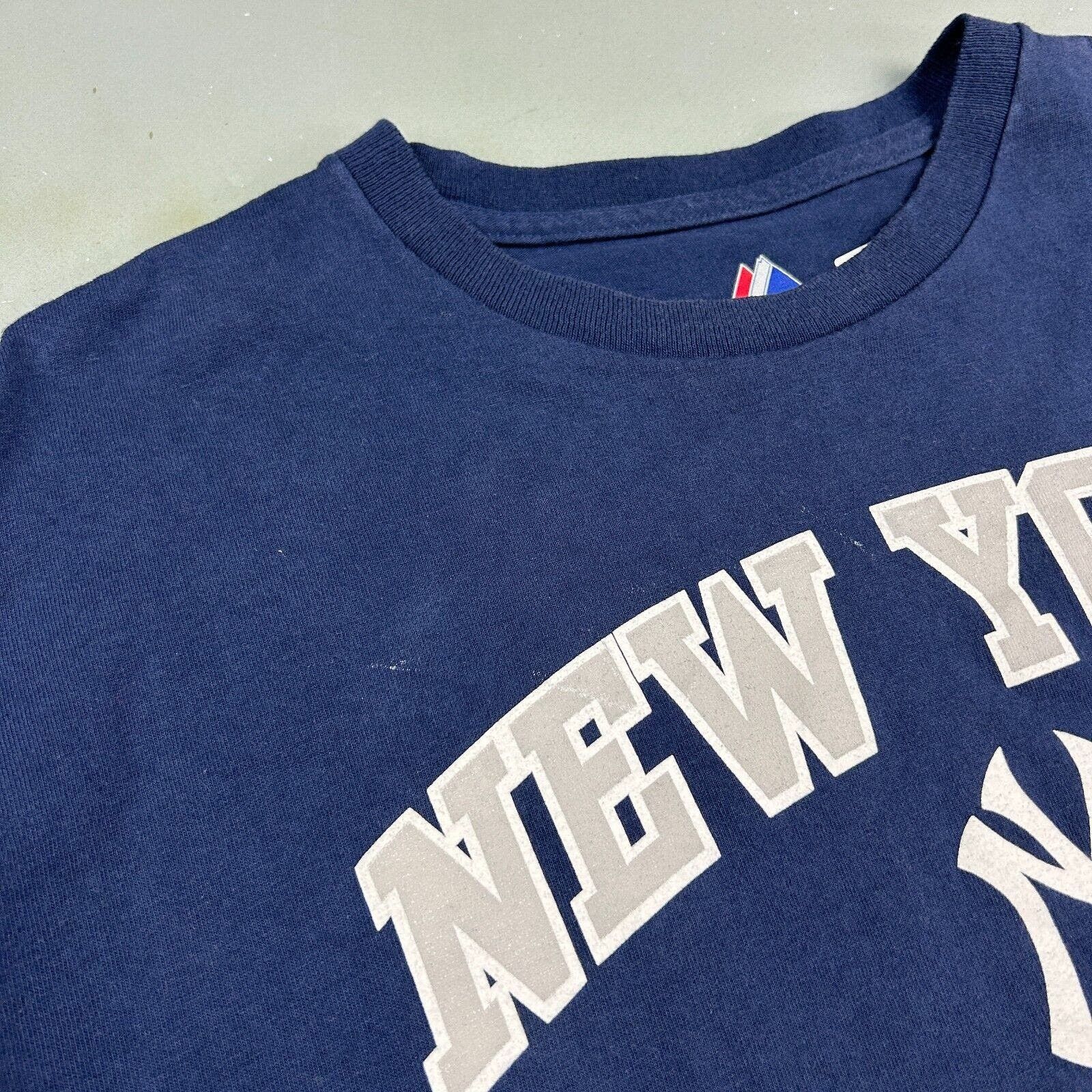 Majestic VINTAGE | New York Yankees Arch Logo Baseball T-Shirt sz L Size US L / EU 52-54 / 3 - 5 Thumbnail