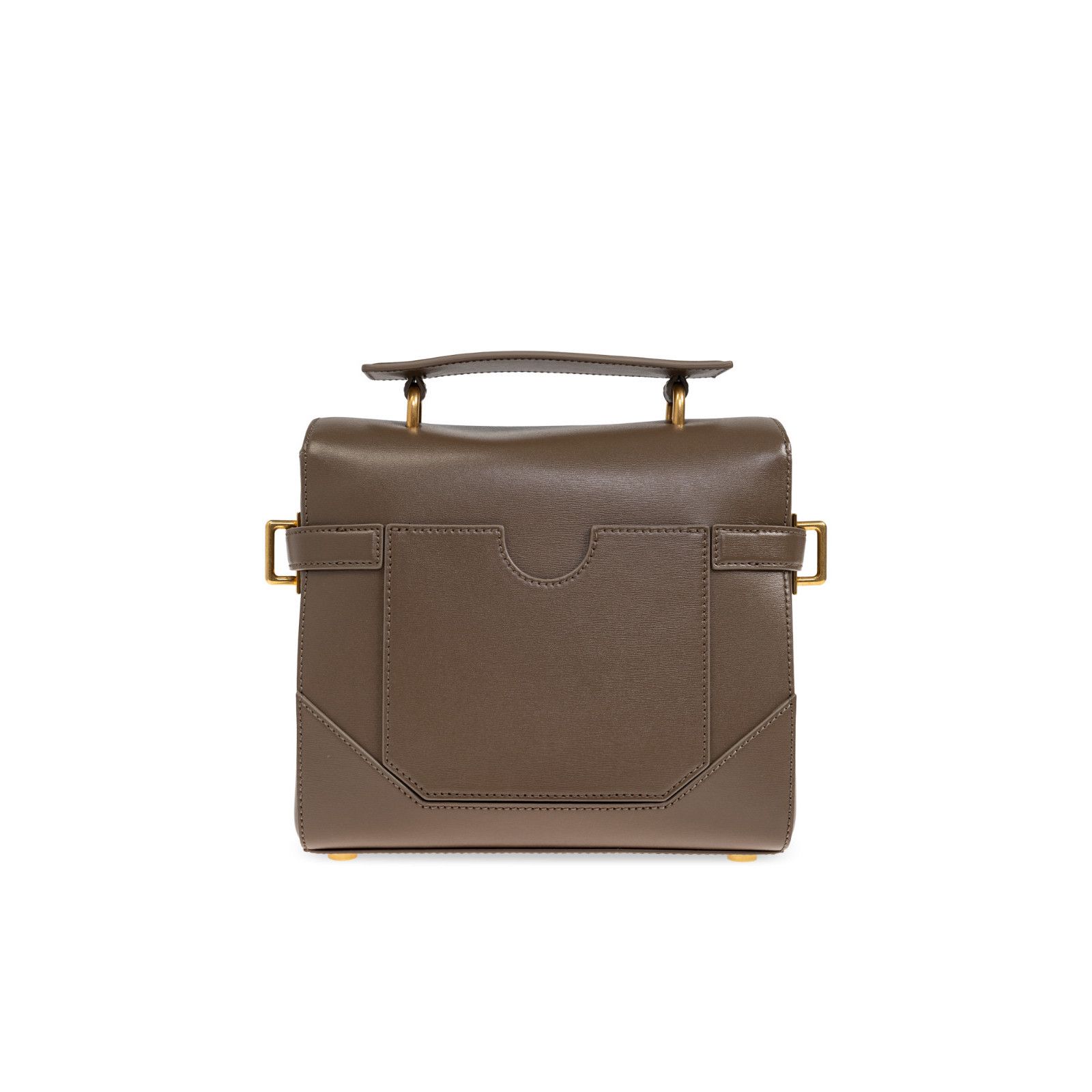 Balmain BALMAIN B-Buzz 23 Green Leather Top Handle Bag New & Authent Size ONE SIZE - 2 Thumbnail