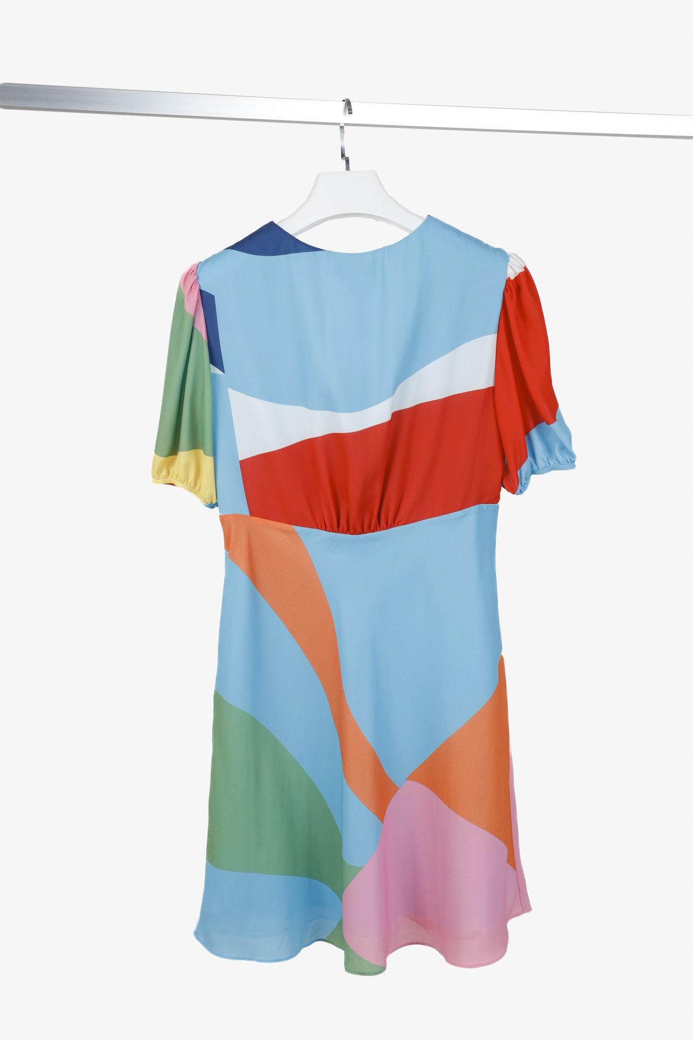 Staud Staud Milla Mini Dress in Capri/Coastal Marble Size L / US 10 / IT 46 - 2 Thumbnail