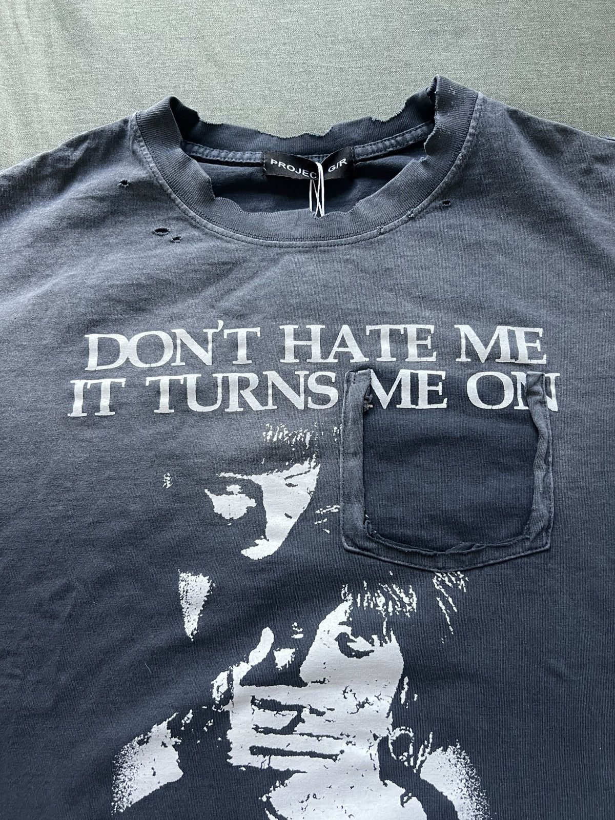 PROJECT G/R Project GR Locally Hated Washed T Shirt Size 2 Size US M / EU 48-50 / 2 - 4 Thumbnail