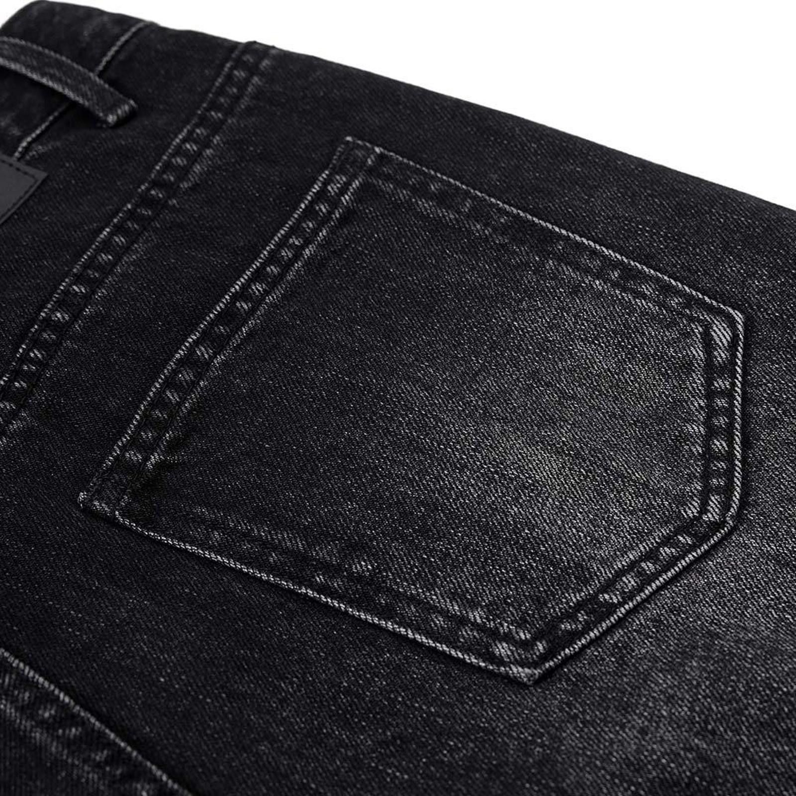 Vintage Black Wide Leg Denim Jeans, Relaxed Fit Jeans Size US 32 / EU 48 - 3 Thumbnail