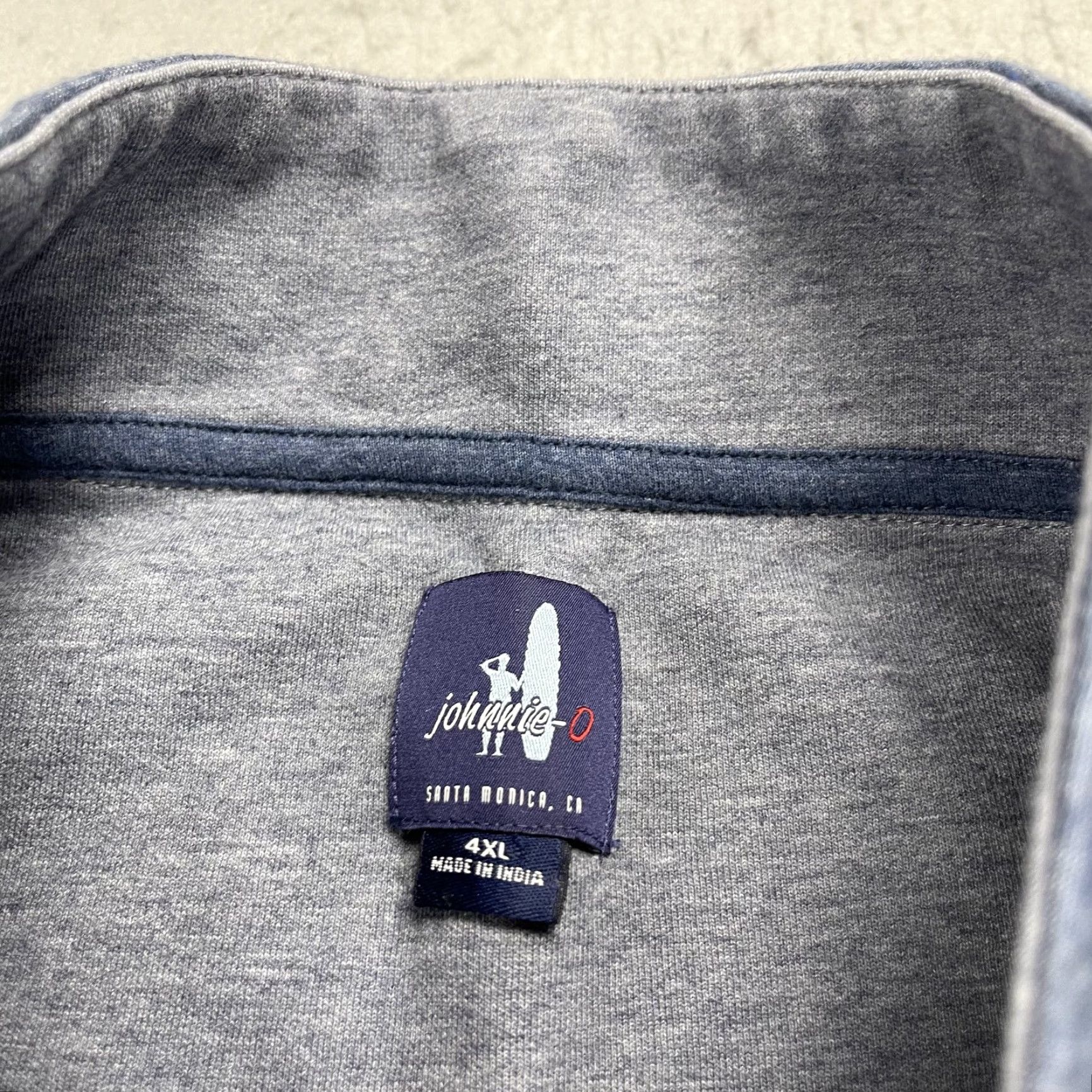 johnnie-O johnnie-O Sweater Mens 4XL Blue Sully 1/4 Quarter Zip Mock Neck Golf Park Ridge Shirt Mens Blue 4XL Pullover Size US XXL / EU 58 / 5 - 4 Thumbnail