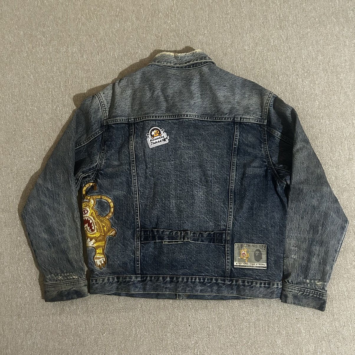 Bape Gold Rush Denim Jacket Size US S / EU 44-46 / 1 - 6 Thumbnail