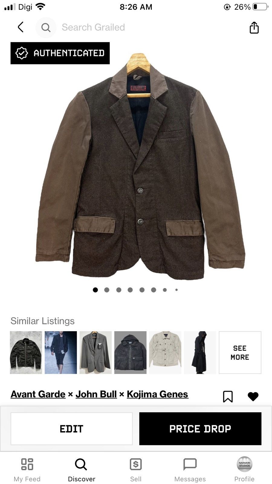 Johnbull John Bull Kojima Japan Hybrid Casual Jacket #A27-0626 Size US L / EU 52-54 / 3 - 11 Thumbnail