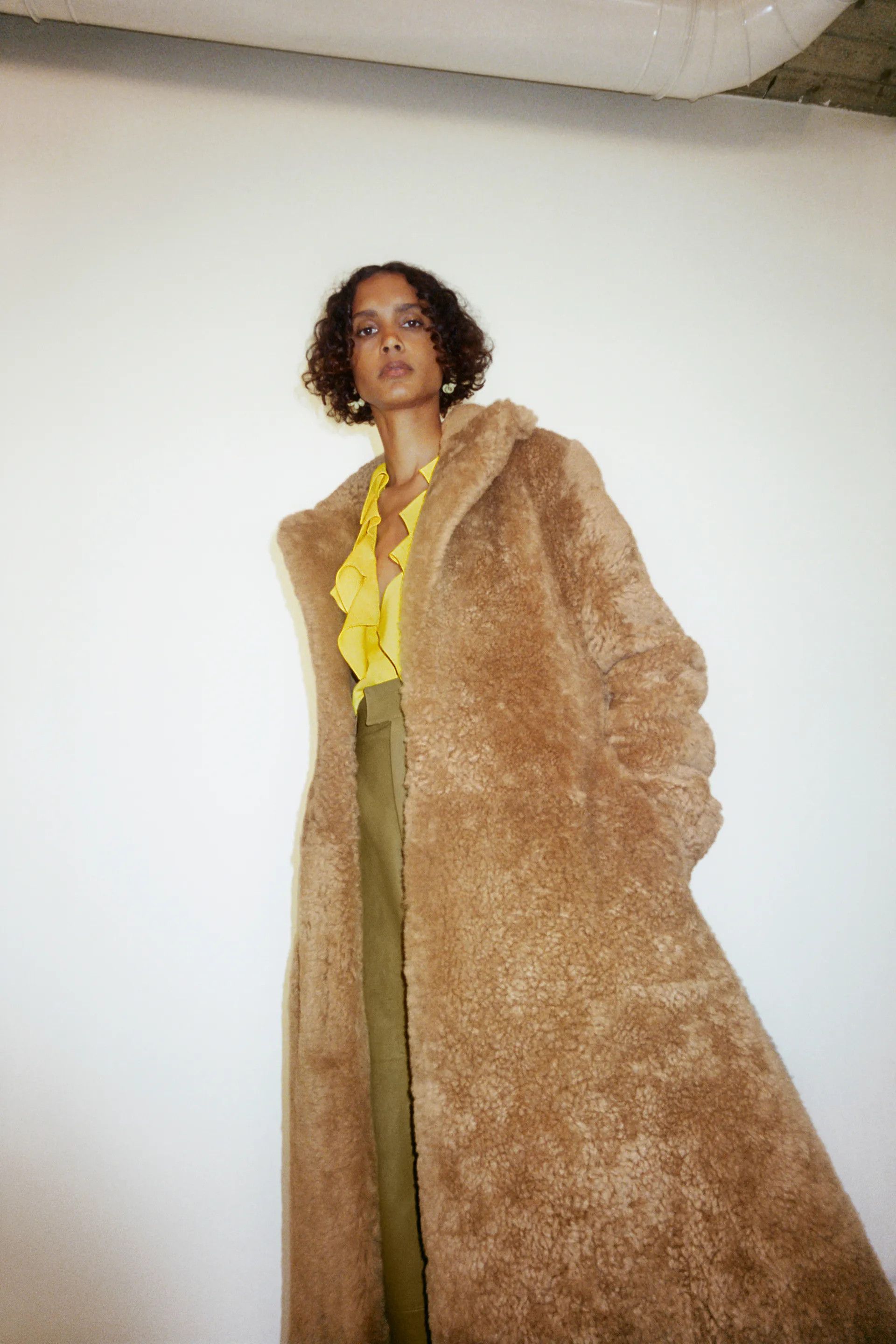Bottega Veneta Brown Teddy Shearling Belted Coat Size XXS / US 00 / IT 34 - 8 Thumbnail