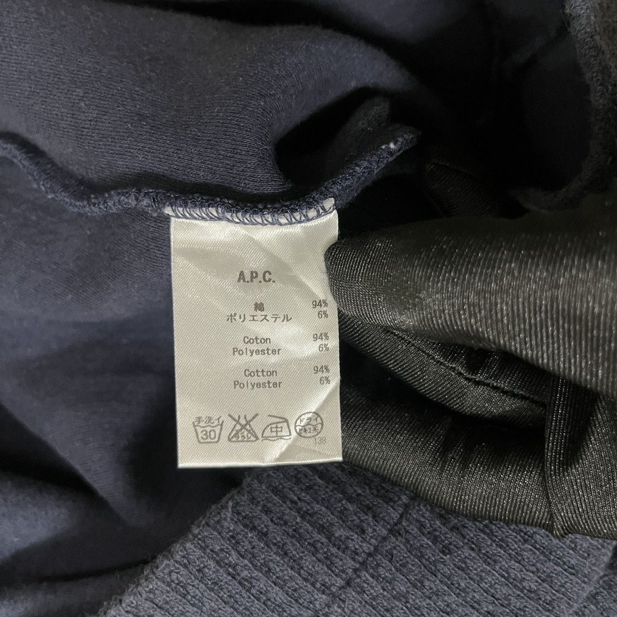 A.P.C. × Vintage Vintage A.P.C Mockneck Waffle Longsleeve T Shirt Size S / US 4 / IT 40 - 9 Thumbnail