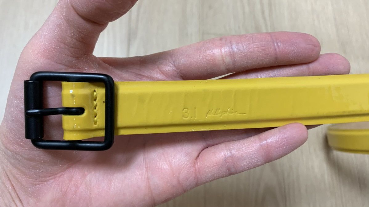 3.1 Phillip Lim Bright Yellow Glossy Belt Rare