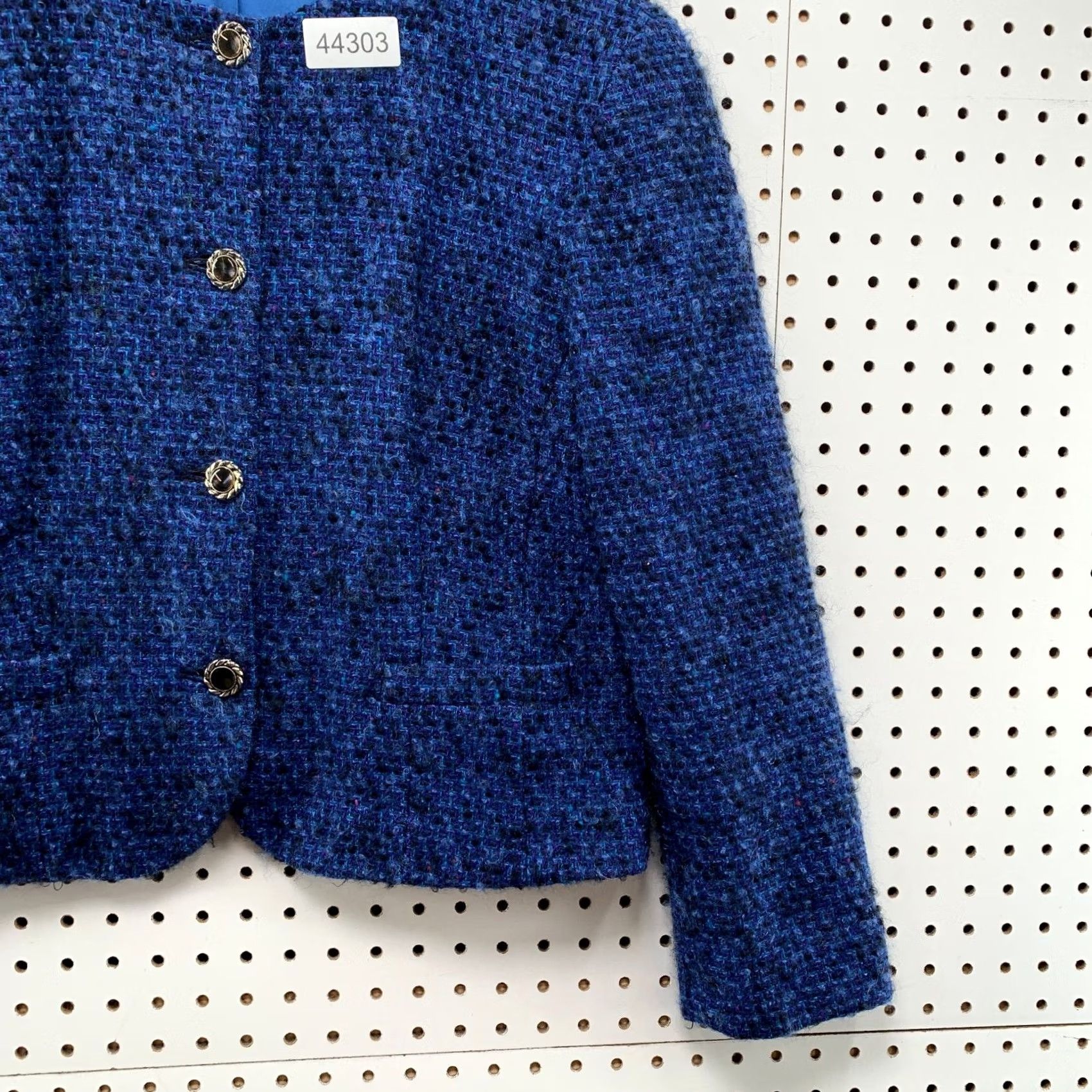 Pendleton VINTAGE Pendleton Wool Tweed Jacket Womens Size 14 Blue Made Usa Size XL / US 12-14 / IT 48-50 - 5 Thumbnail
