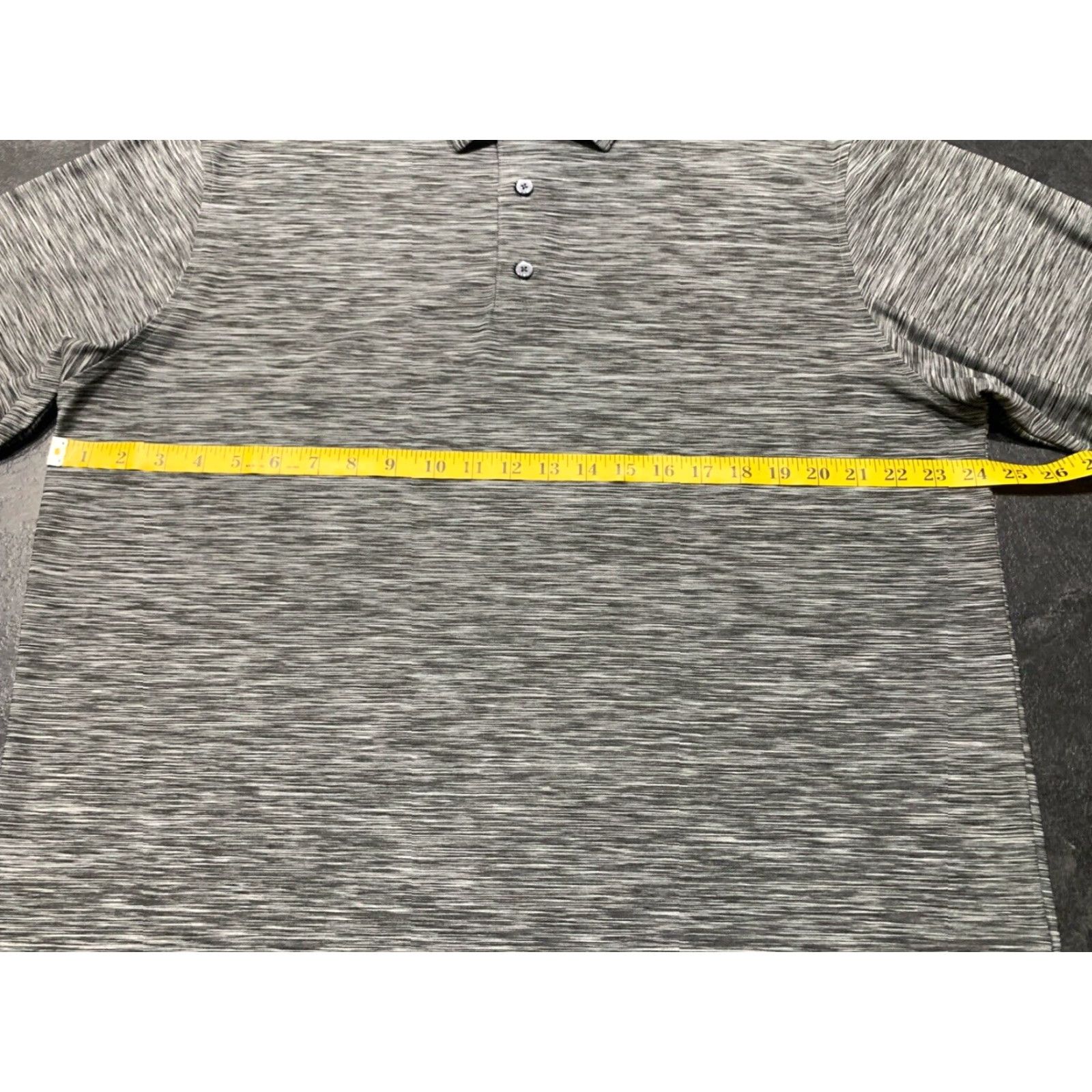 Footjoy FootJoy Performance Polo Shirt Mens L Gray Striped Short Sleeve Golf Activewear Size US L / EU 52-54 / 3 - 6 Thumbnail