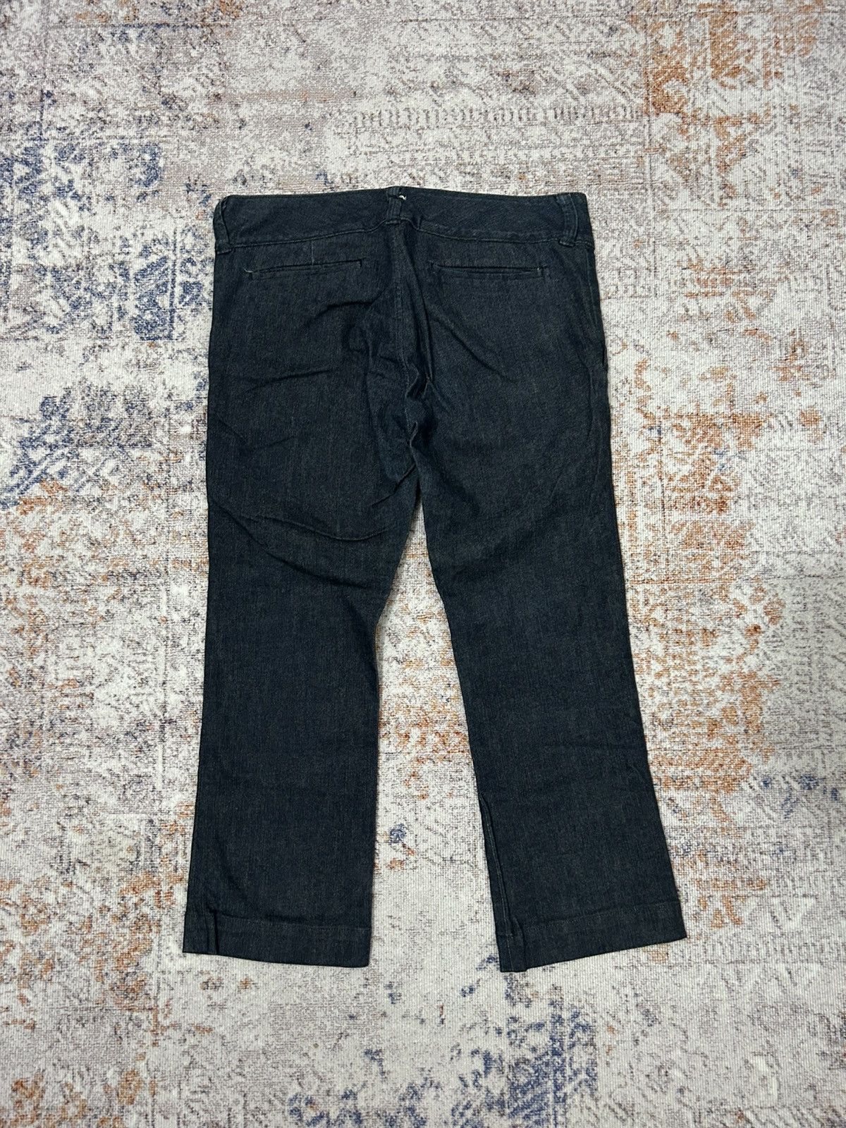 45rpm × Blue Blue Japan × Japanese Brand 45Rpm Japan Denim Crooped Pants Size US 31 - 3 Thumbnail